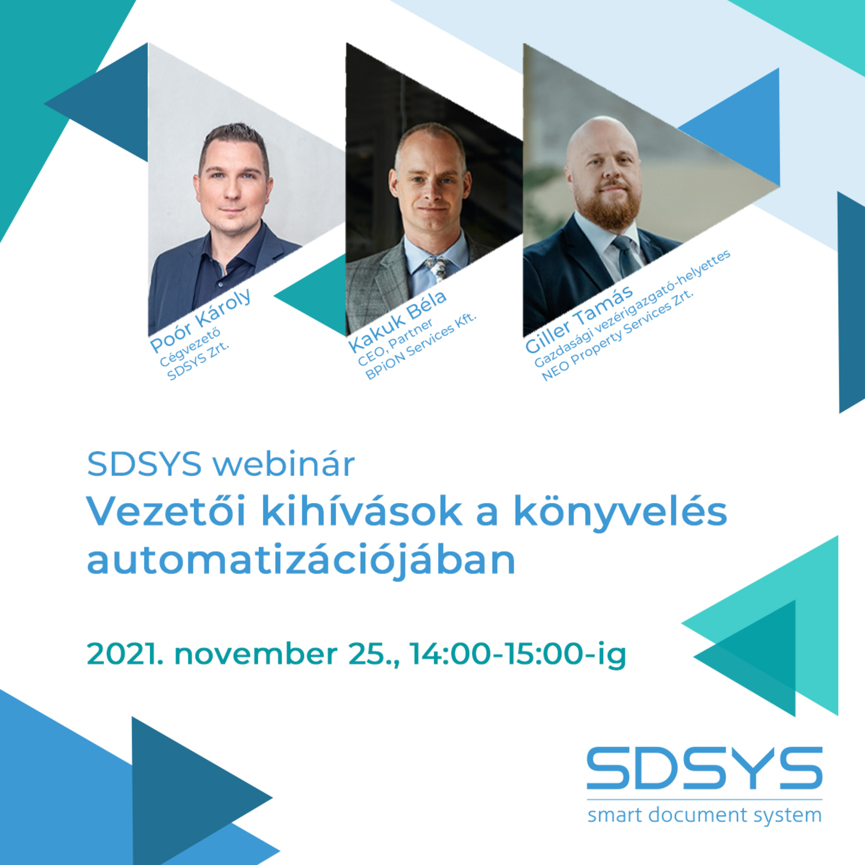 SDSYS webinár - Vezetői kihívások a könyvelés automatizációjában episode artwork