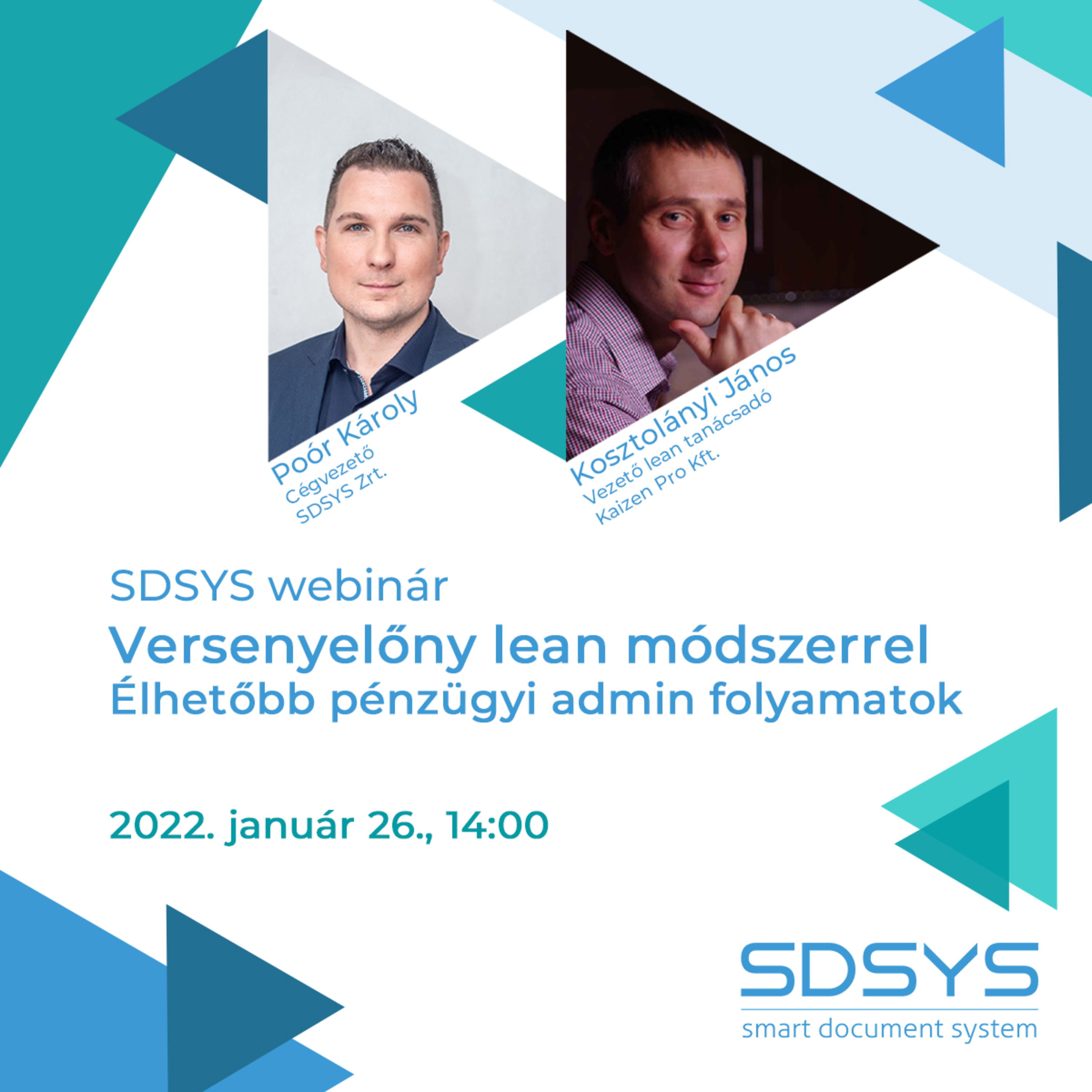 SDSYS webinár - Versenyelőny lean módszerrel - élhetőbb pénzügyi admin folyamatok episode artwork