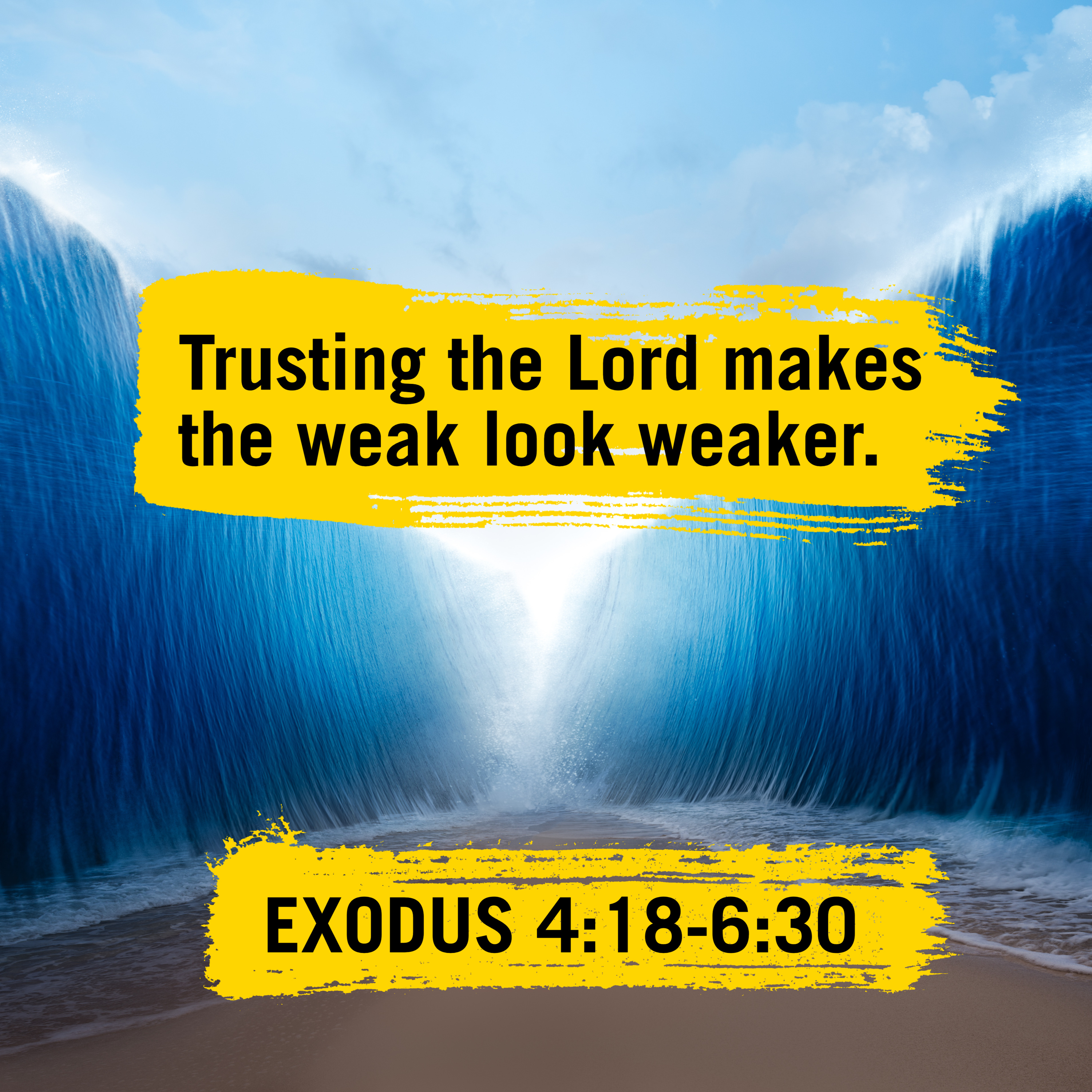 Trusting the Lord makes the weak look weaker | Exodus 4:18-6:30 episode artwork