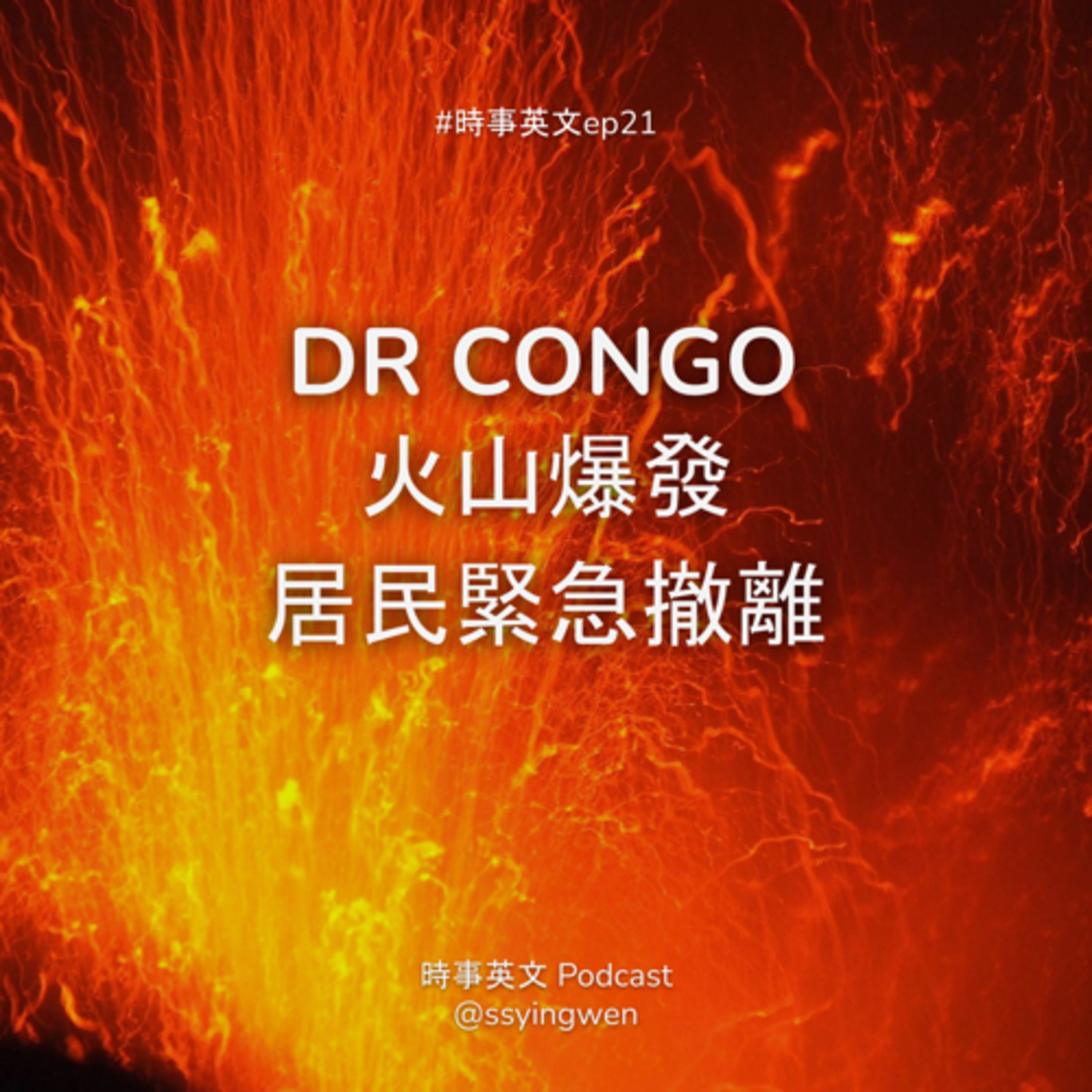 cover of episode #21 🌋 民主剛果 Nyiragongo 火山爆發 居民緊急撤離
