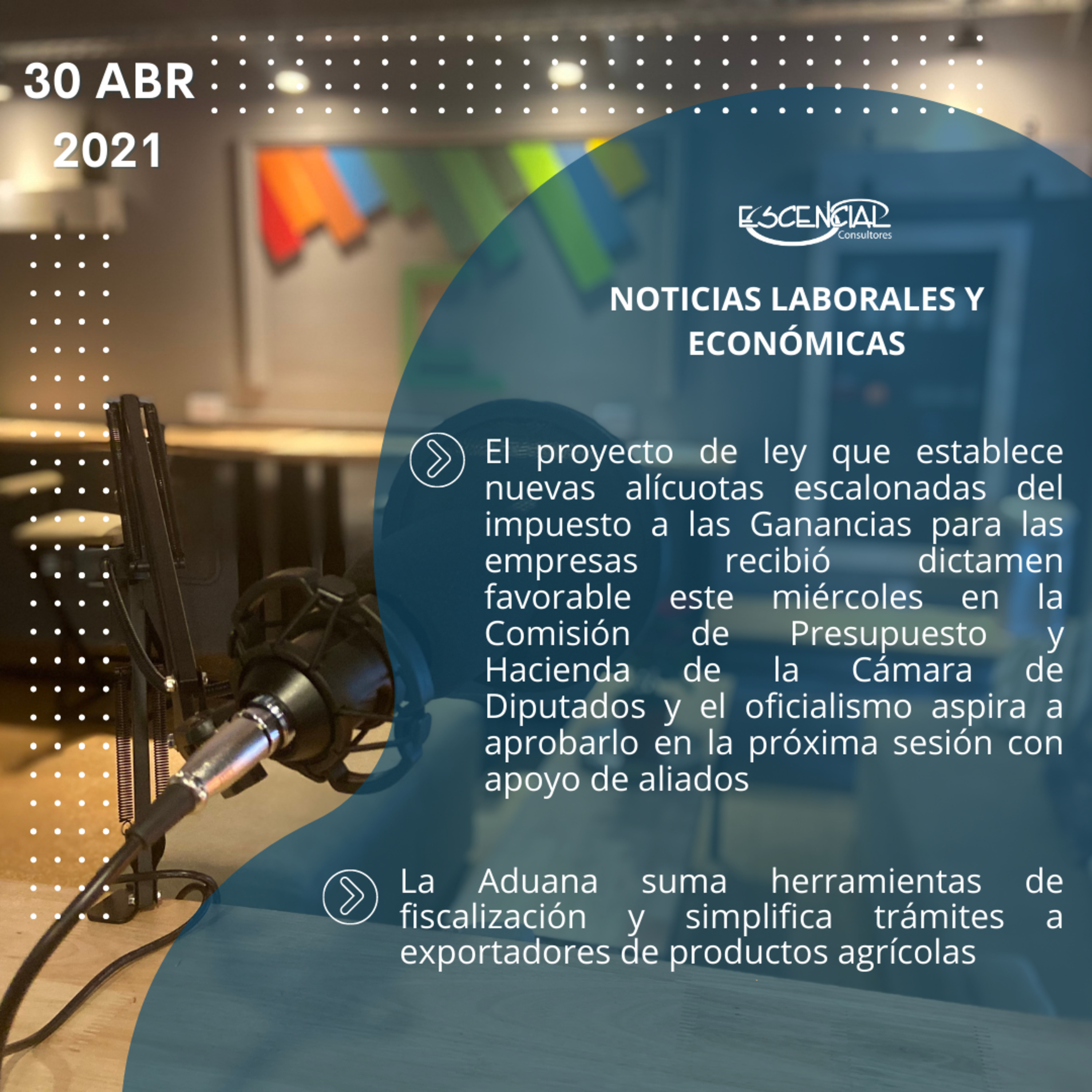 NOVEDADES LABORALES Y ECONÓMICAS 30/04/2021