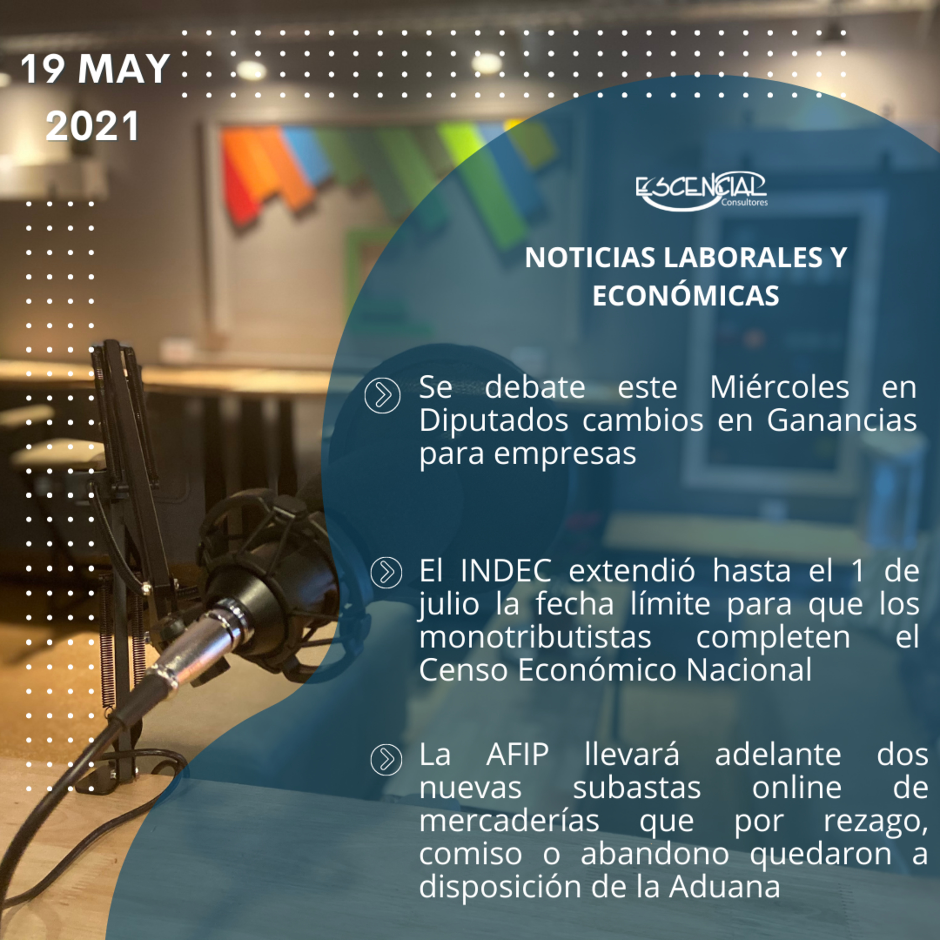 NOVEDADES LABORALES Y ECONÓMICAS 19/05/2021