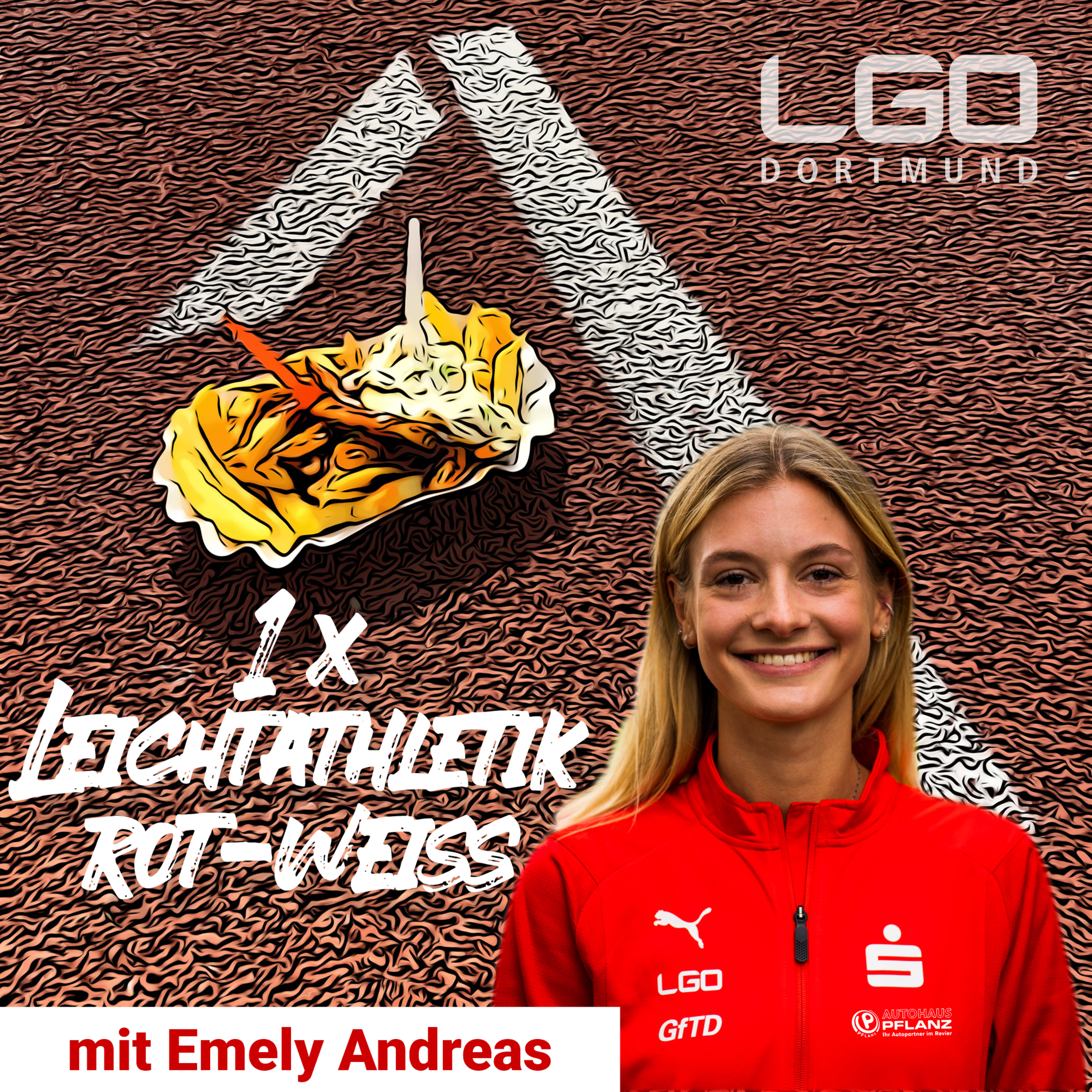 1 x Leichtathletik rot-weiß