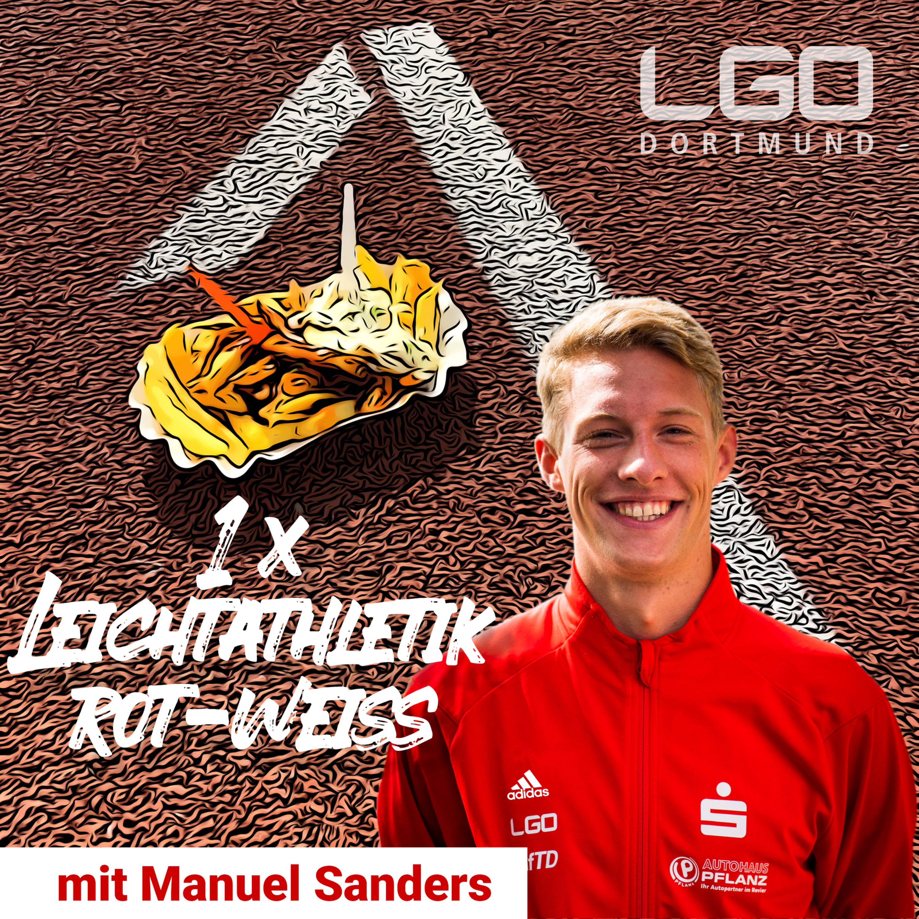 1 x Leichtathletik rot-weiß
