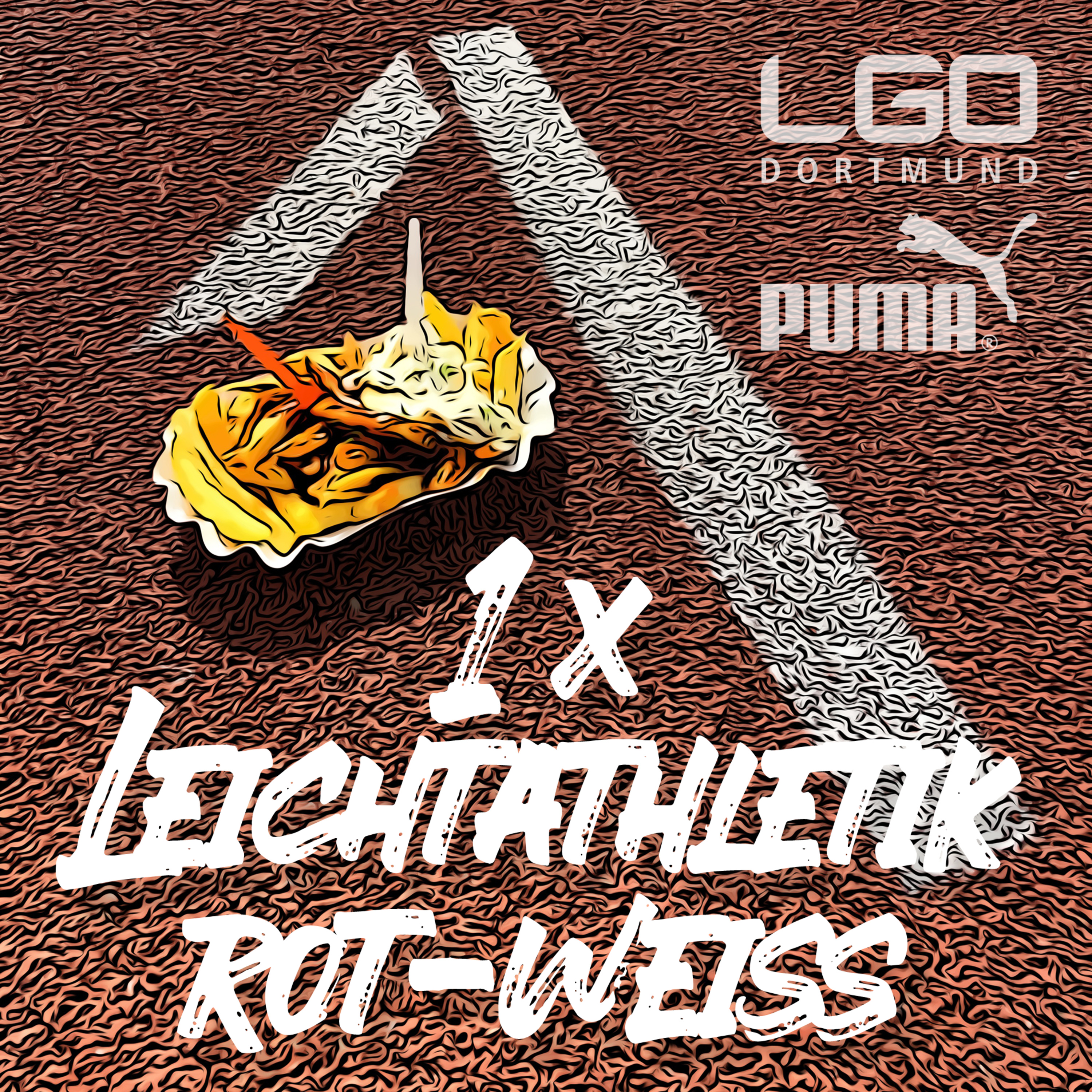 1 x Leichtathletik rot-weiß