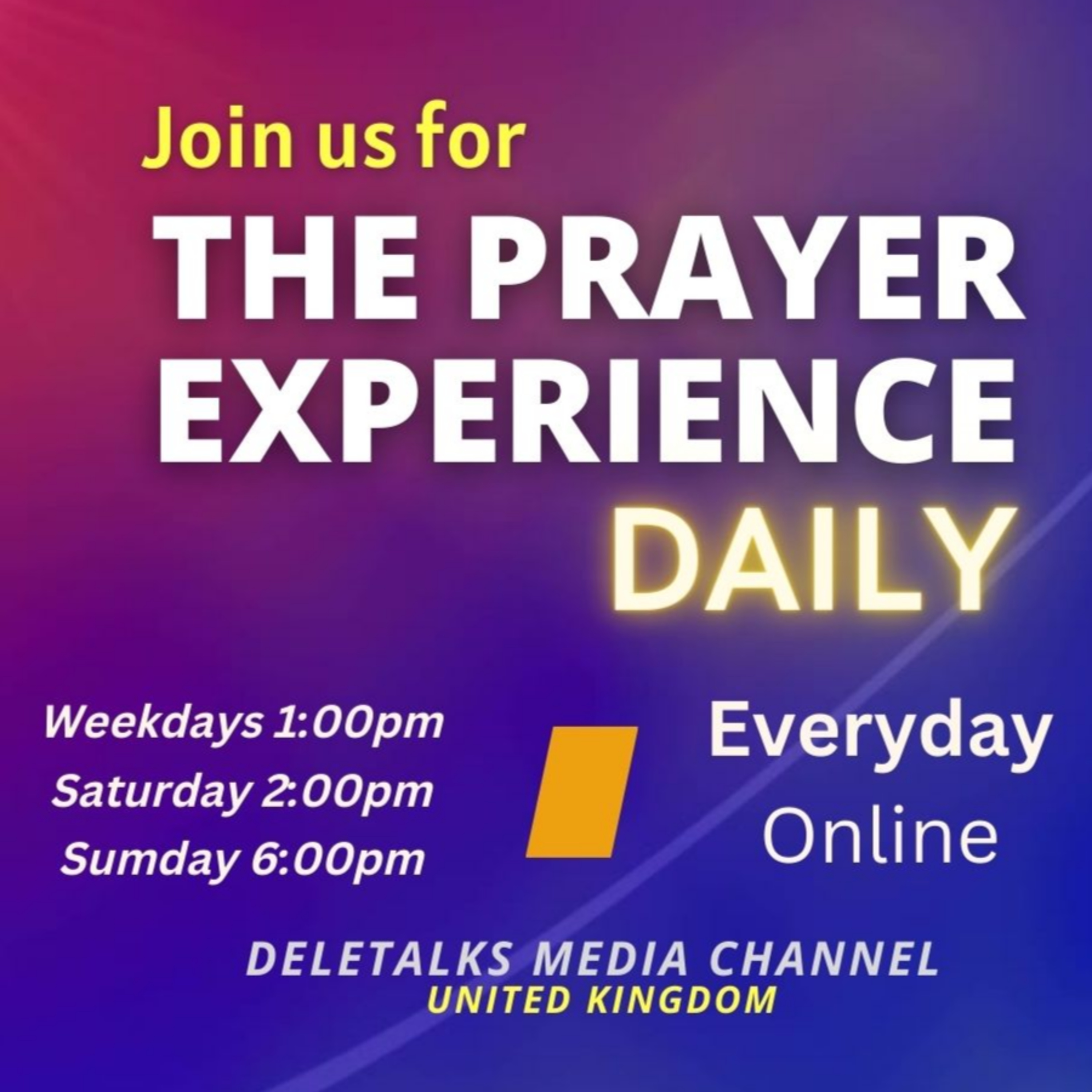 The Prayer Experience Special from Burnley with Nigel Turton | Sat 5th Nov 2022 episode artwork