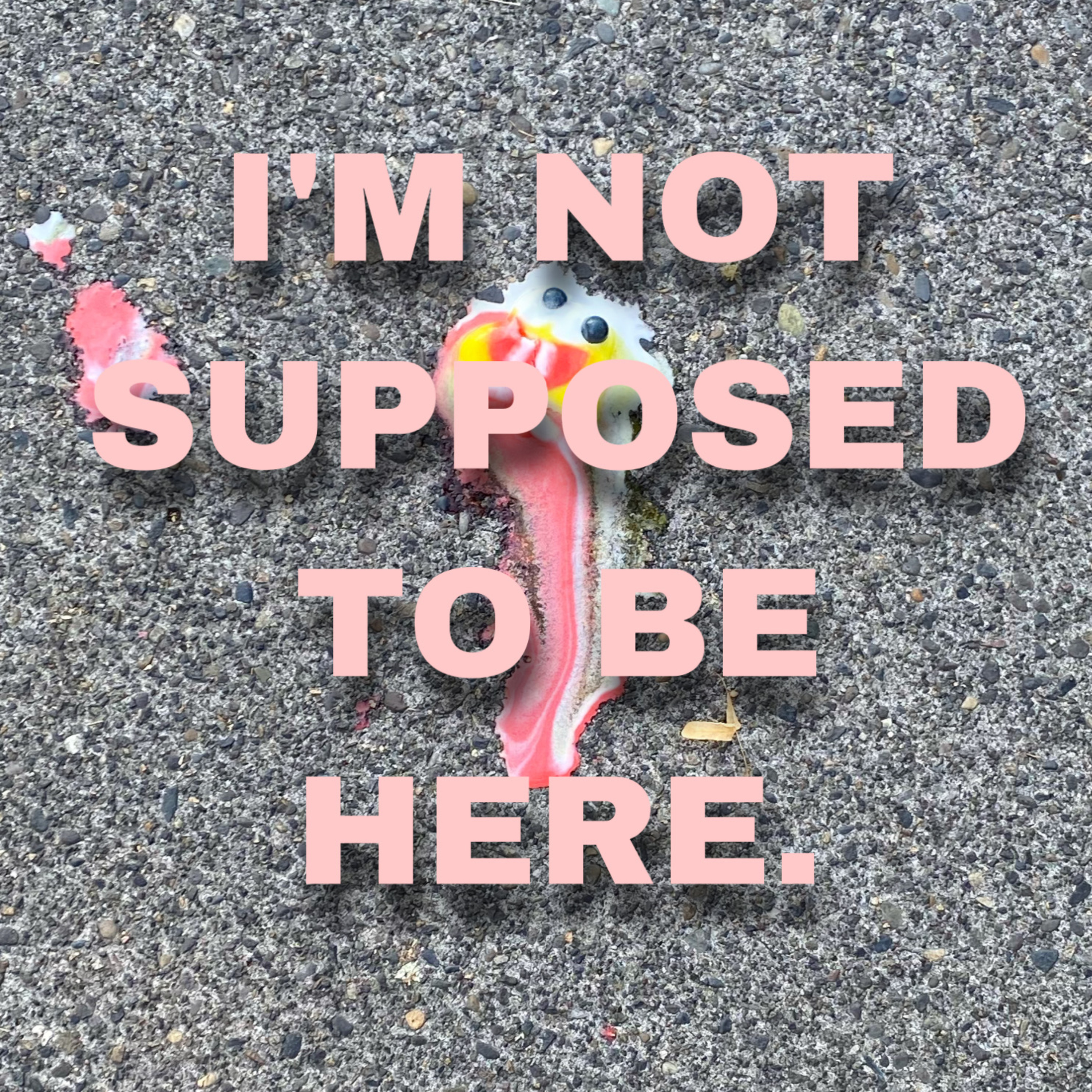 I\'M NOT* SUPPOSED TO BE HERE.