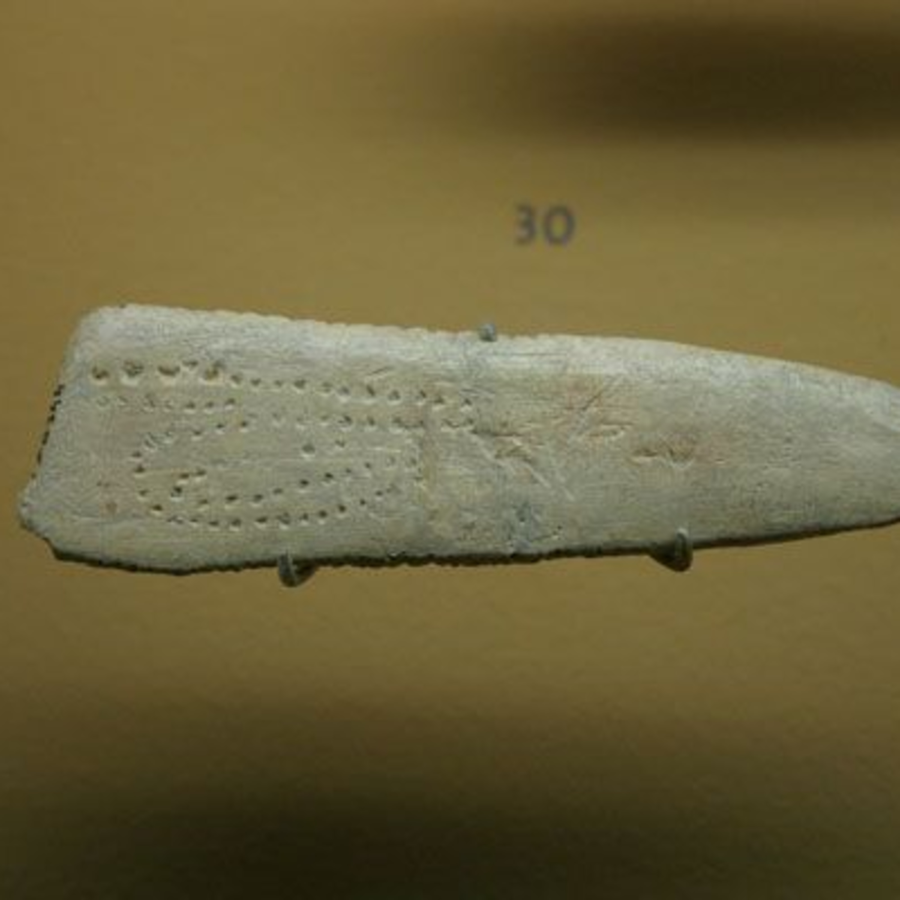 The Abri Blanchard Bone Plaque