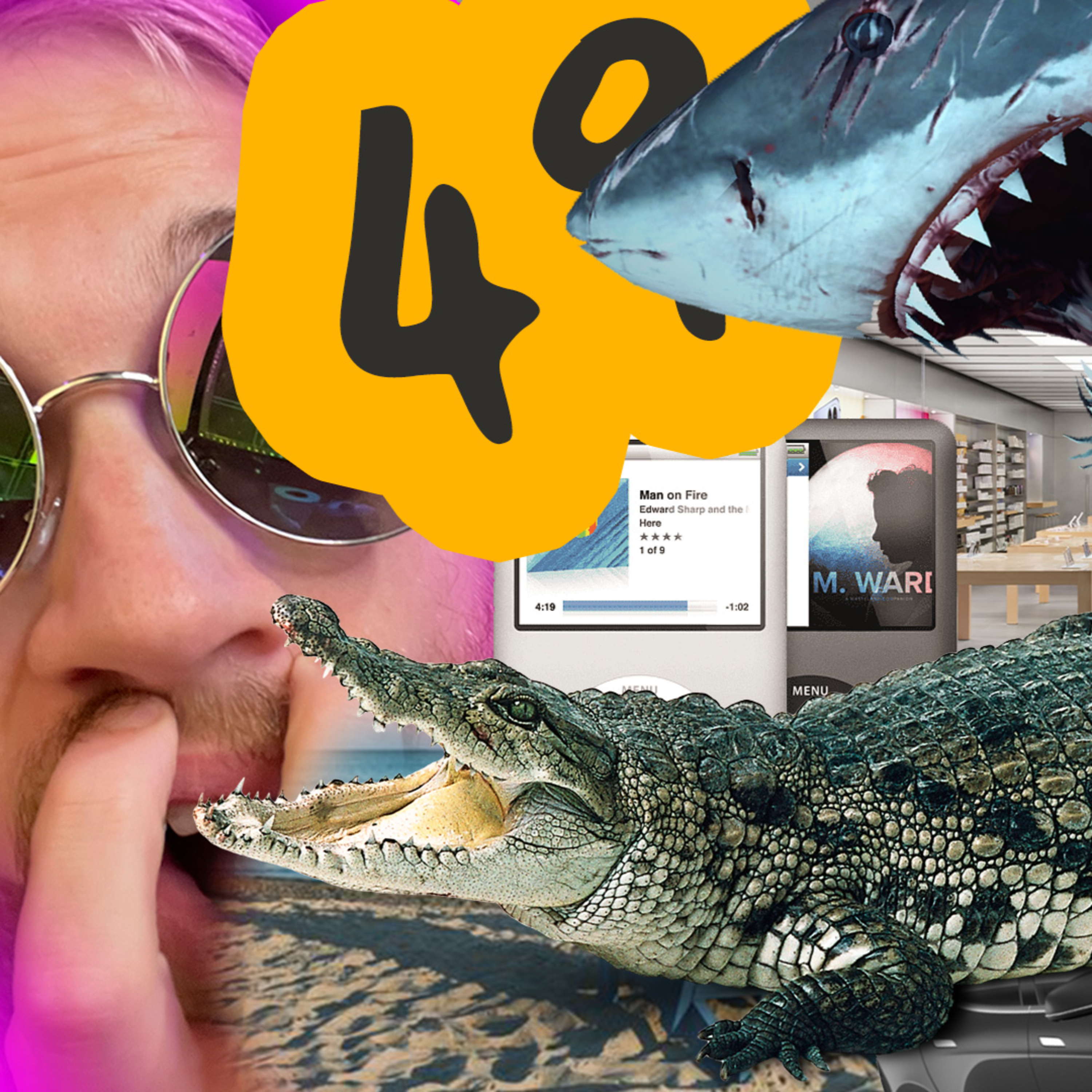 BIG CROC vs GIANT SHARK, Shark Week + Apple & iPods - ft Paul | What Are We Doing Podcast #episode49 episode artwork