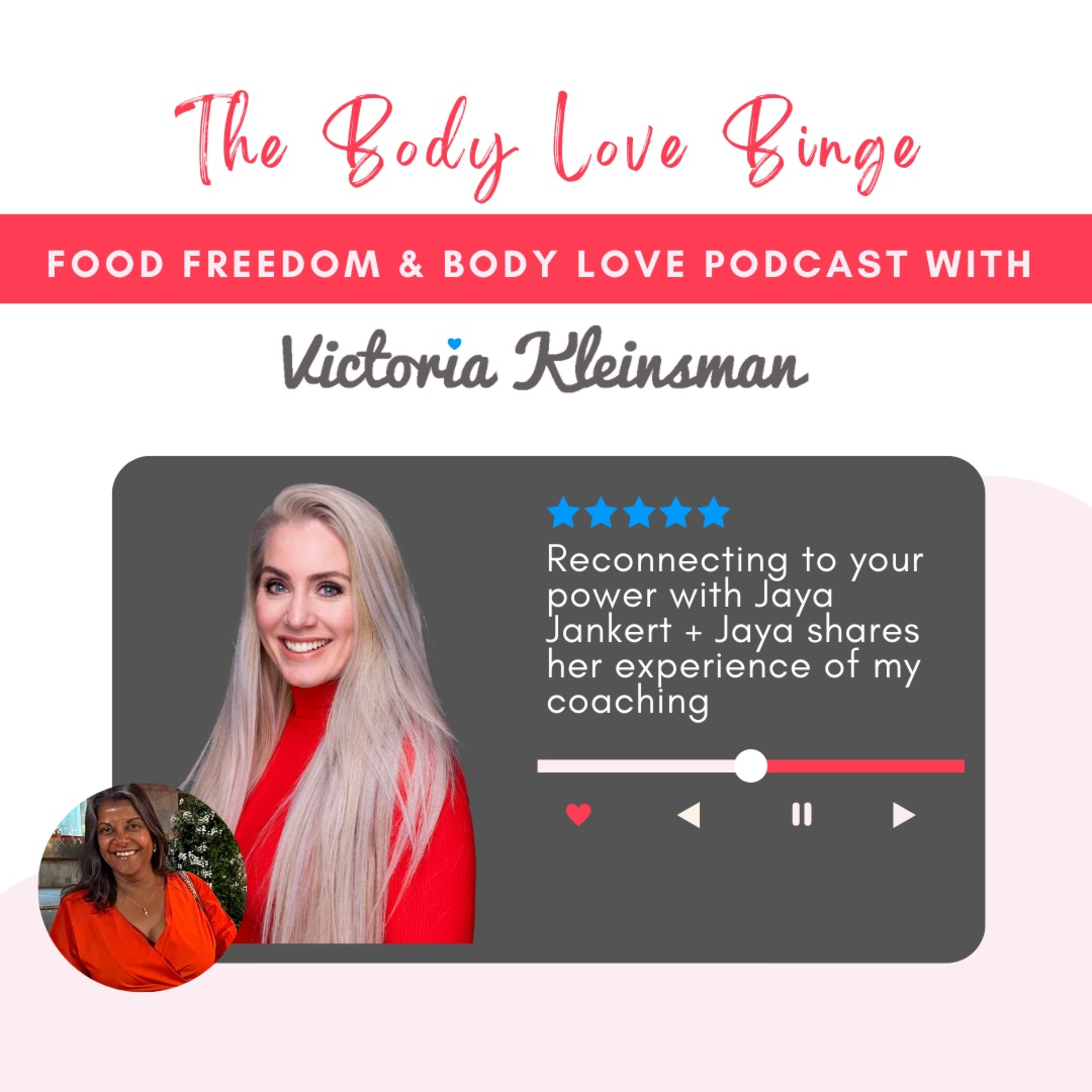 Reconnecting to your power with Jaya Jankert + Jaya shares her experience of my coaching episode artwork