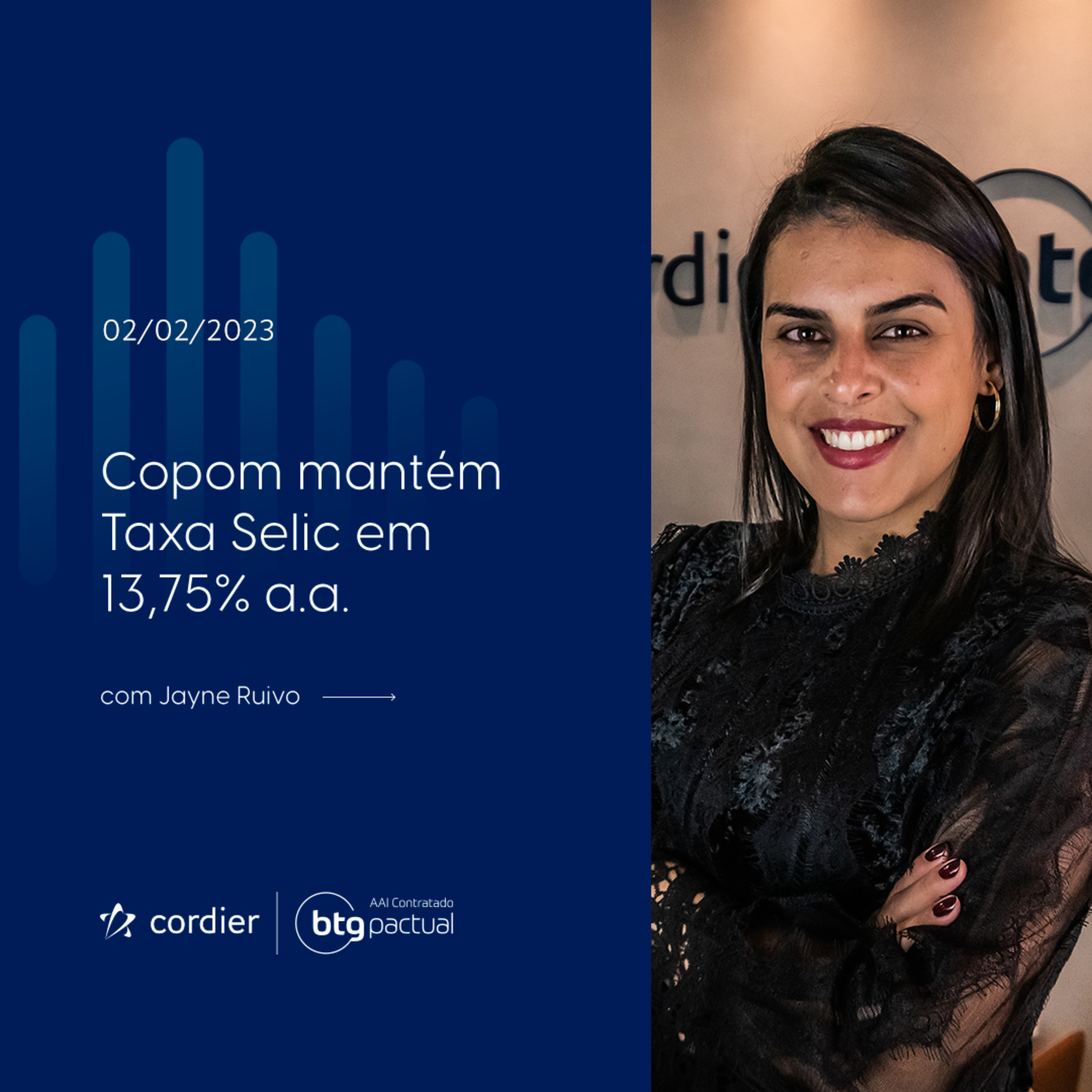 Copom mantém Taxa Selic em 13,75% a.a.