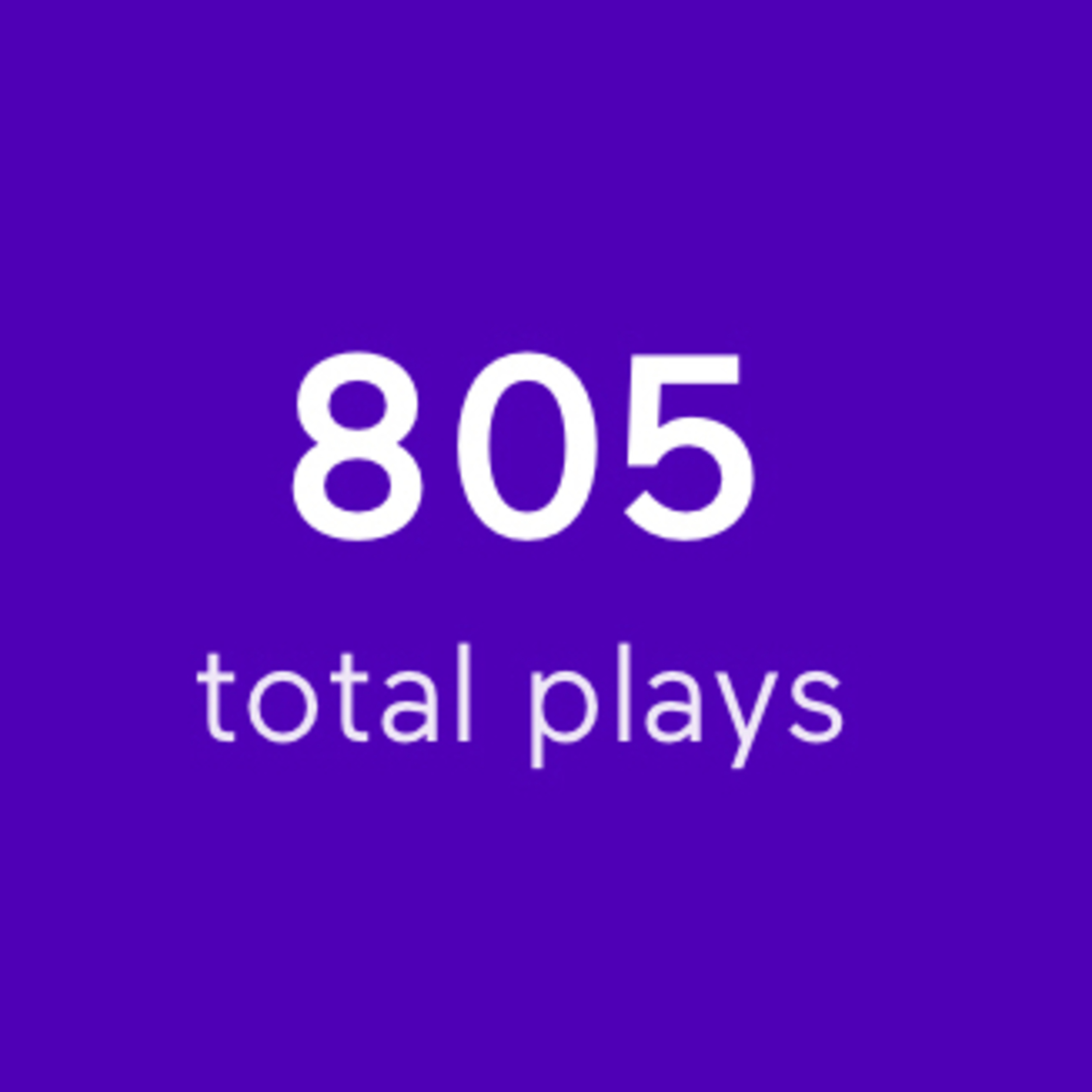 cover of episode TYSM FOR 800 PLAYS
