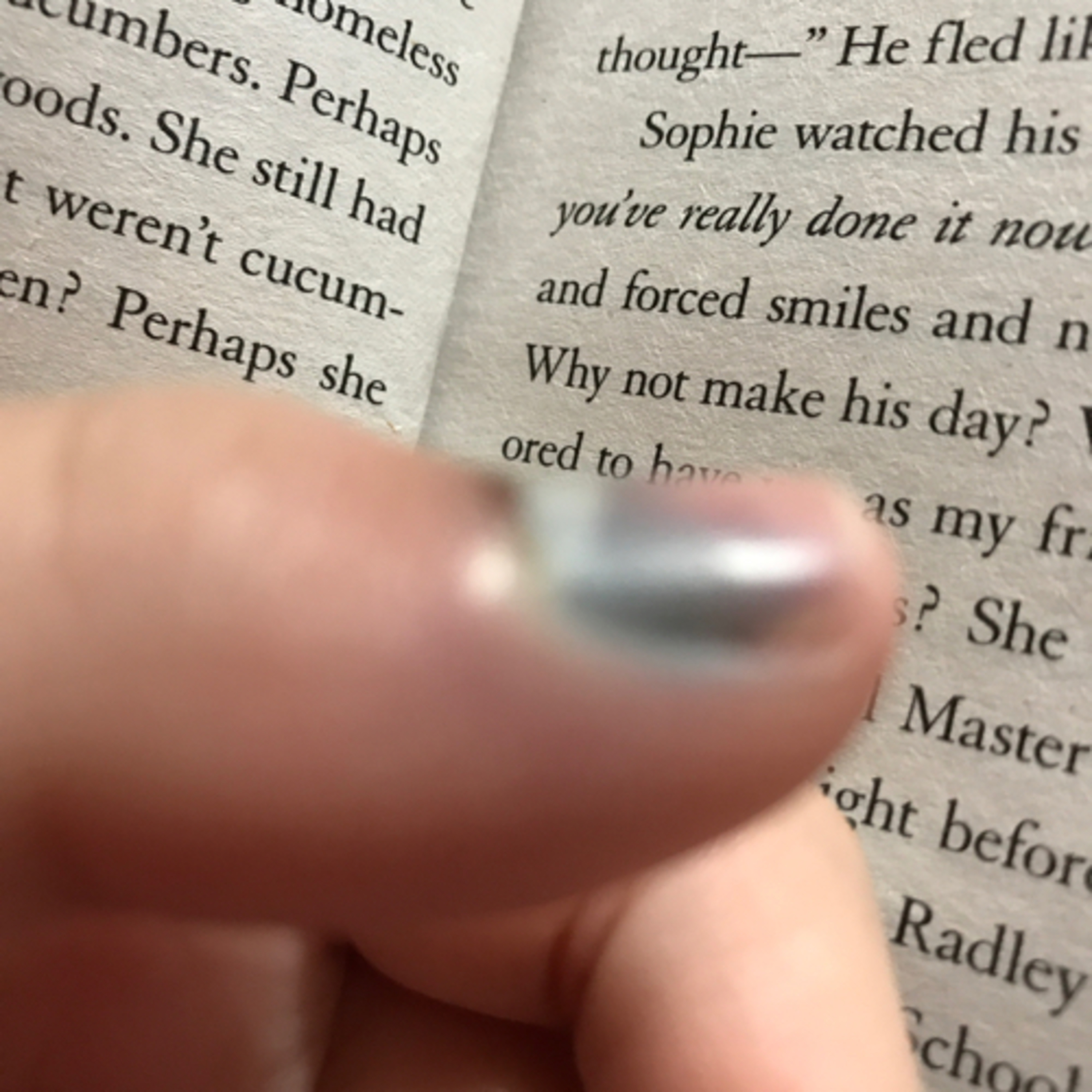 How my finger looks like without the thing episode artwork