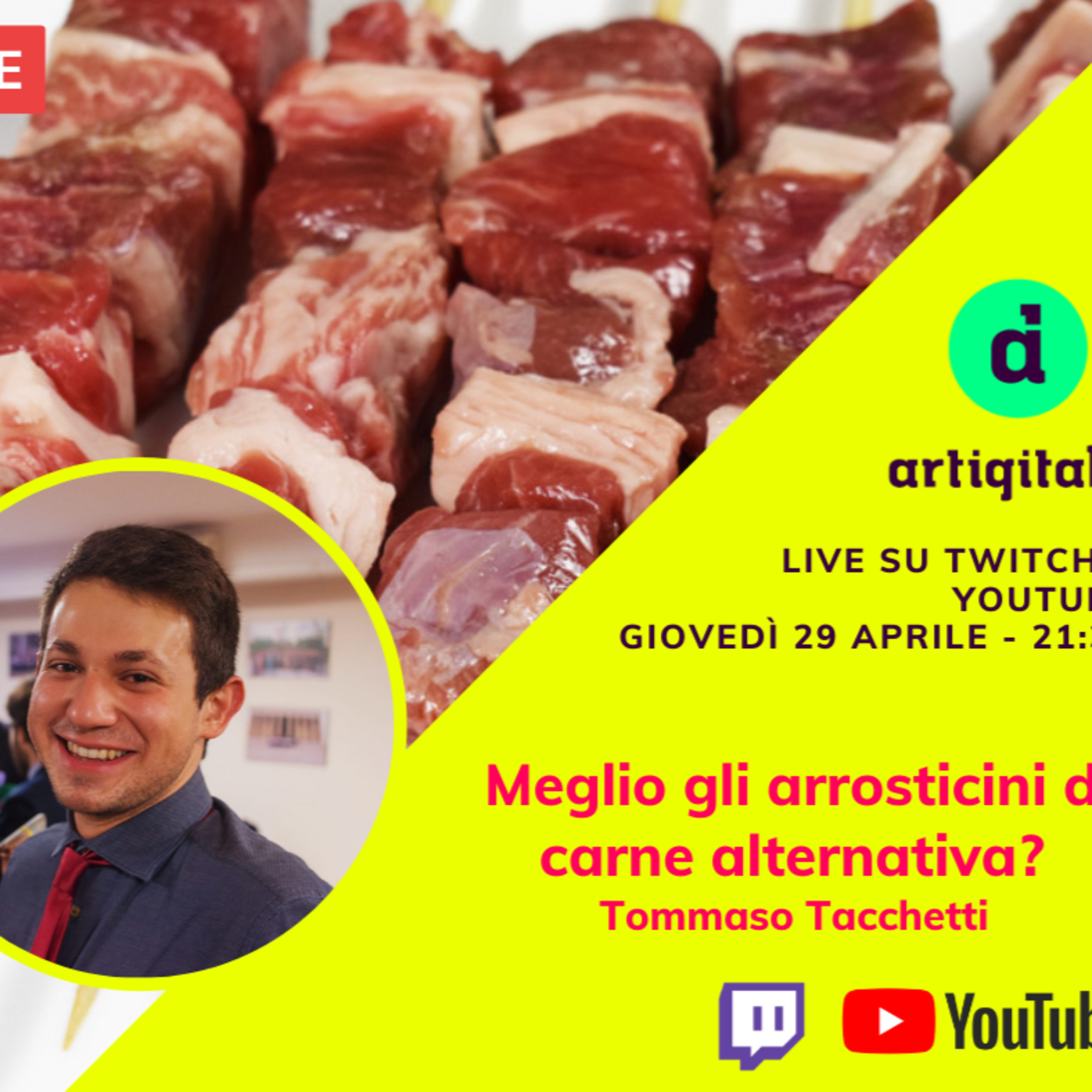 Meglio gli arrosticini di carne alternativa?