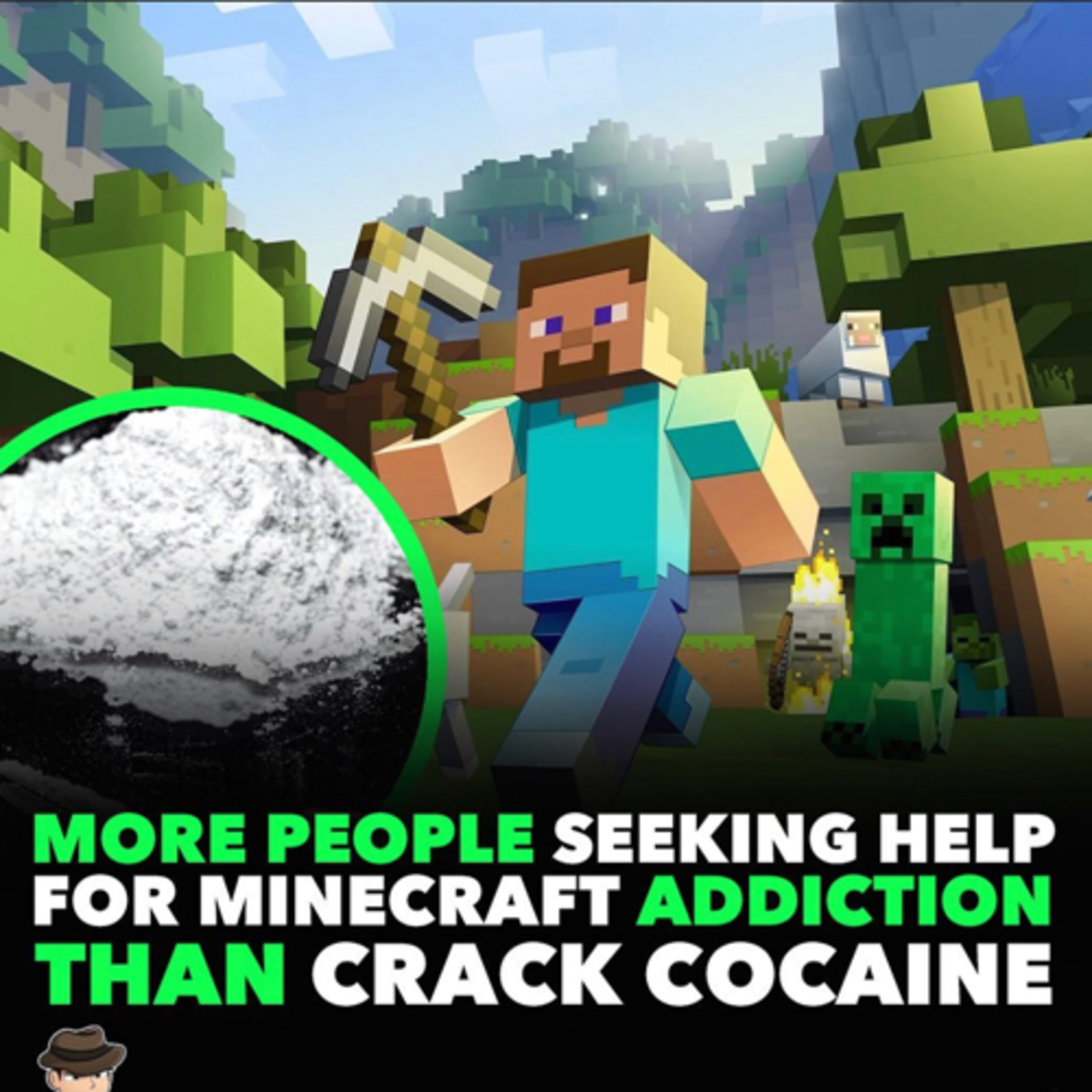 More People Seeking Help For Minecraft Addiction Than Crack Cocaine episode artwork
