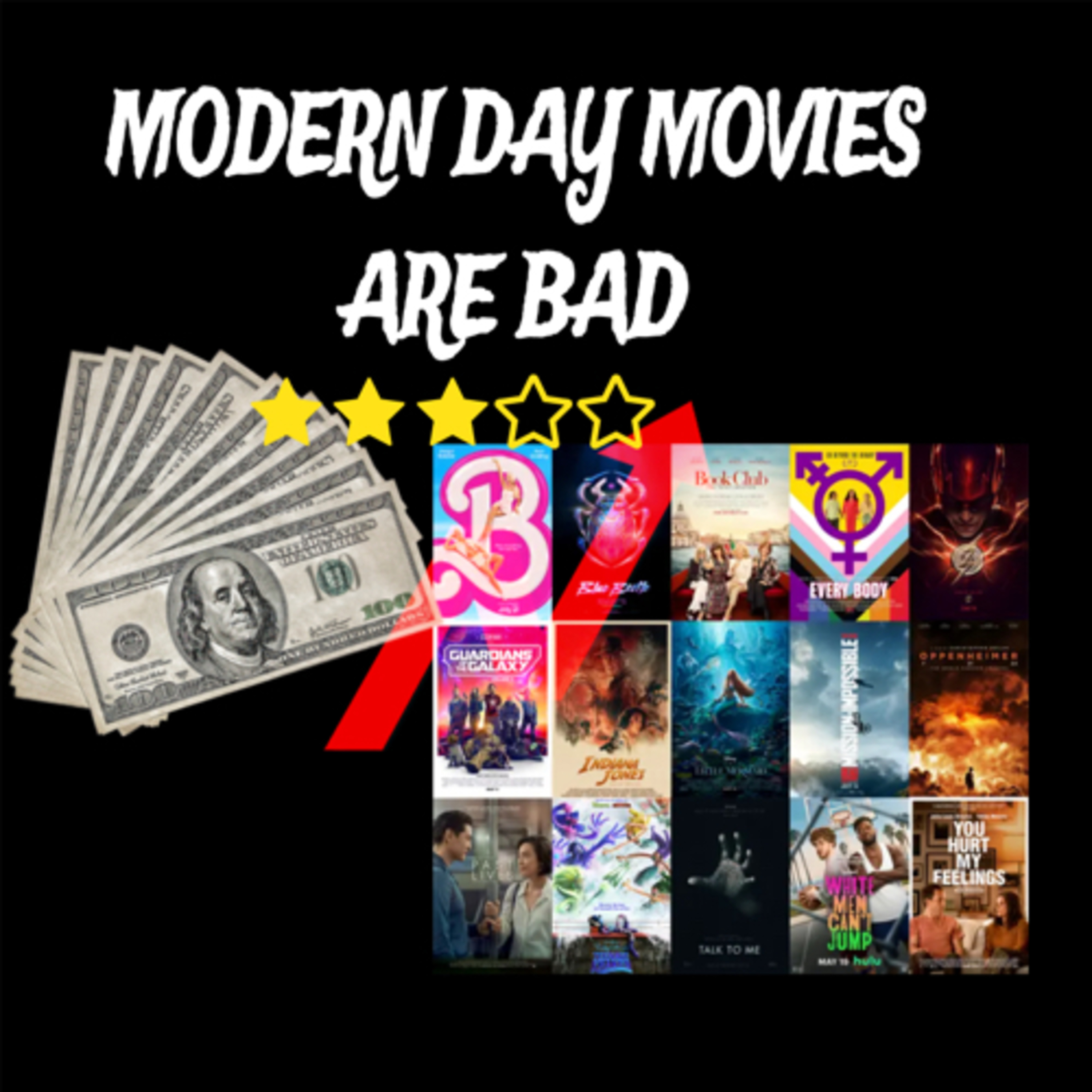 "Lights, Cameras, Lackluster Action: 2023 Movies Fuel Debate Over Modern Film Quality" episode artwork