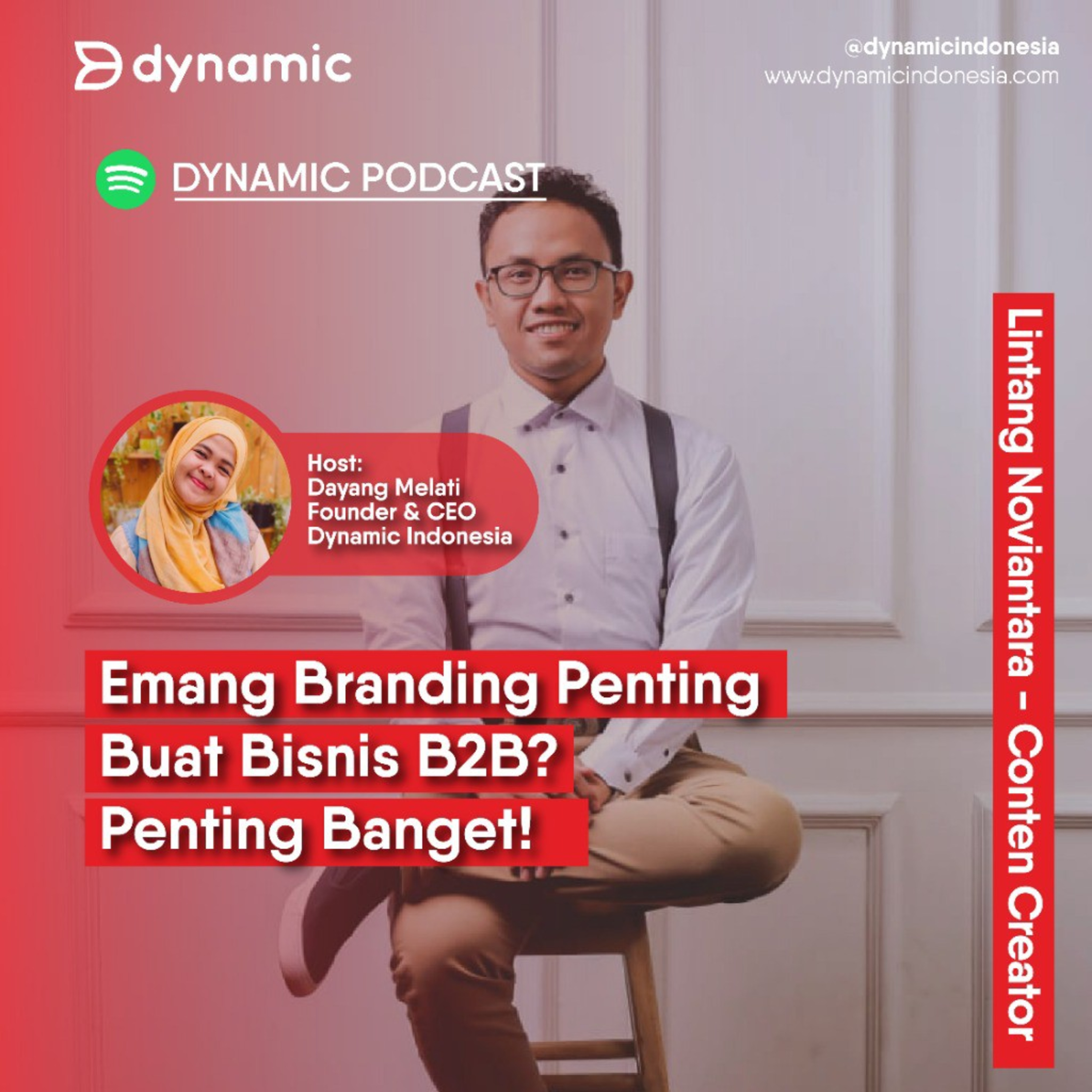 EP 72 Lintang Noviantara (Conten Creator) | Emang Branding Penting Buat Bisnis B2B? Penting Banget!  episode artwork
