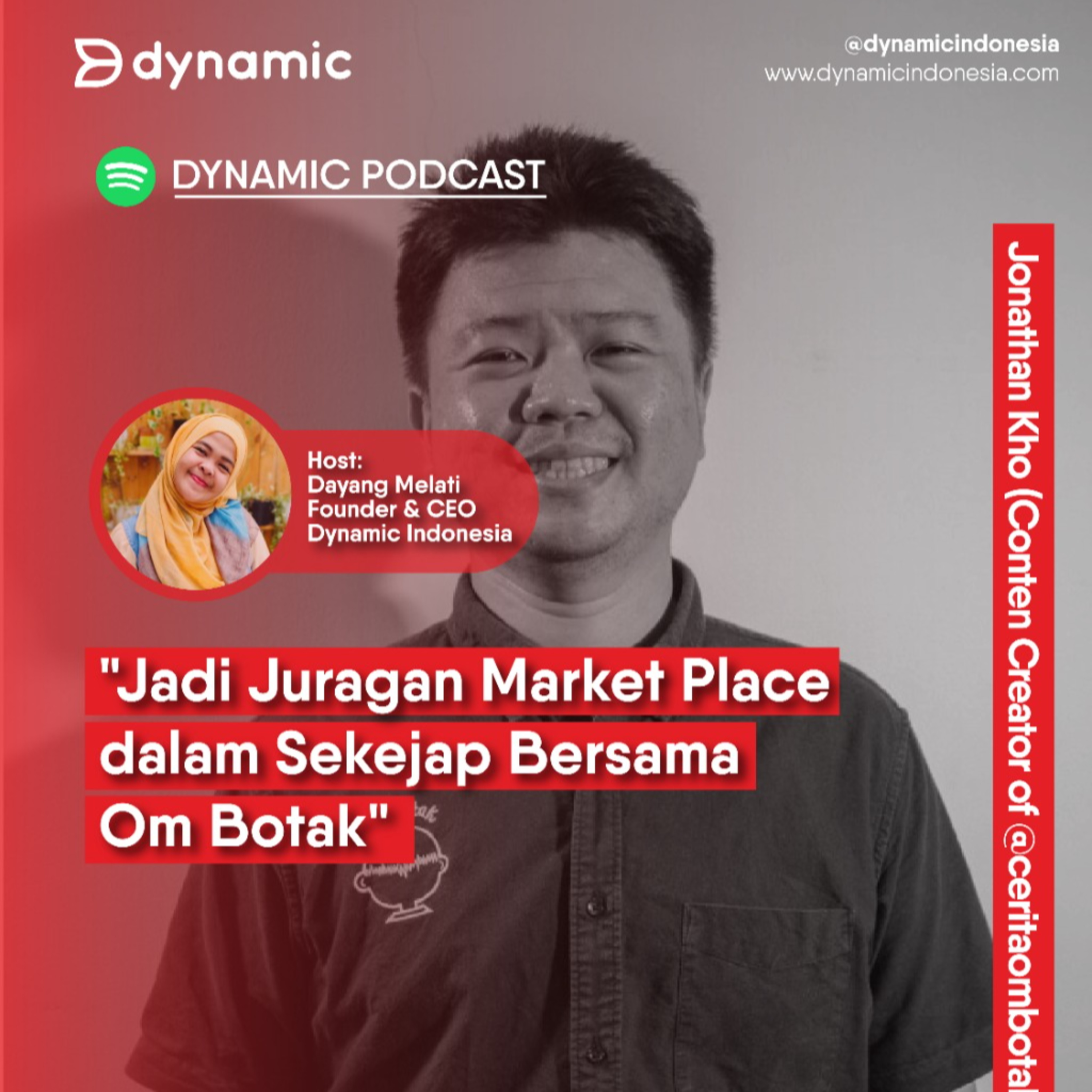 EP 73 Jonathan Kho (@ceritaombotak) | Jadi Juragan Market Place dalam Sekejap Bersama Om Botak episode artwork