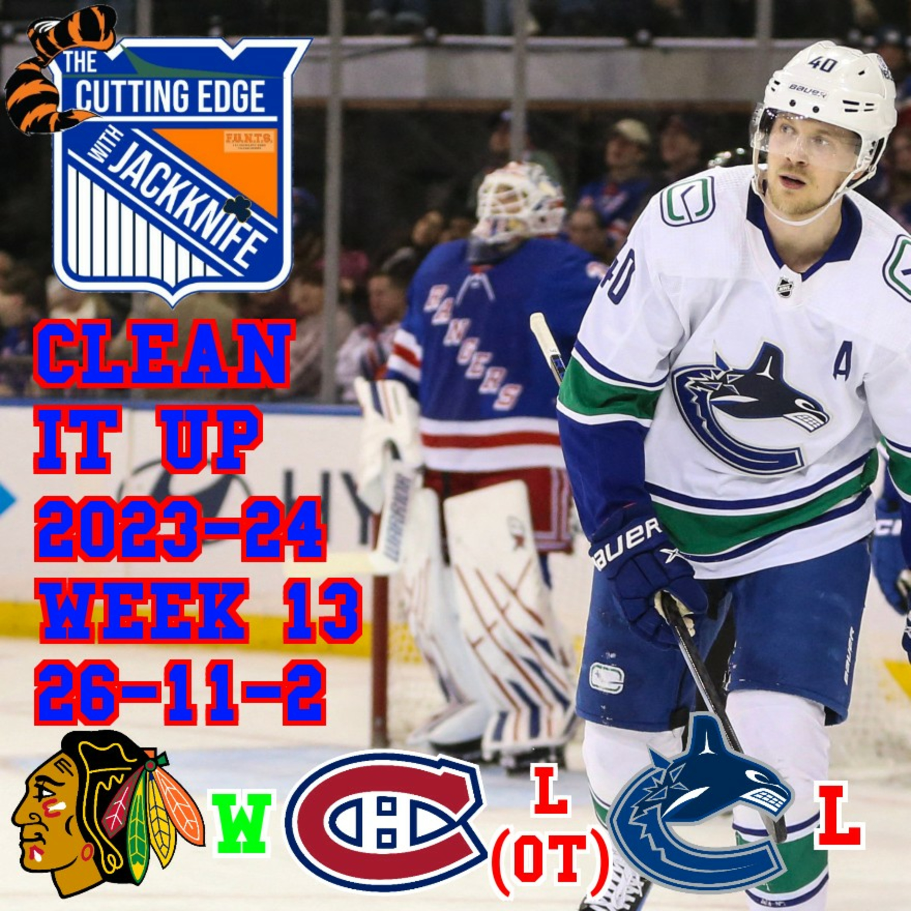 Rangers 23-24 Week 13, Clean It Up | The Cutting Edge W/JackKnife