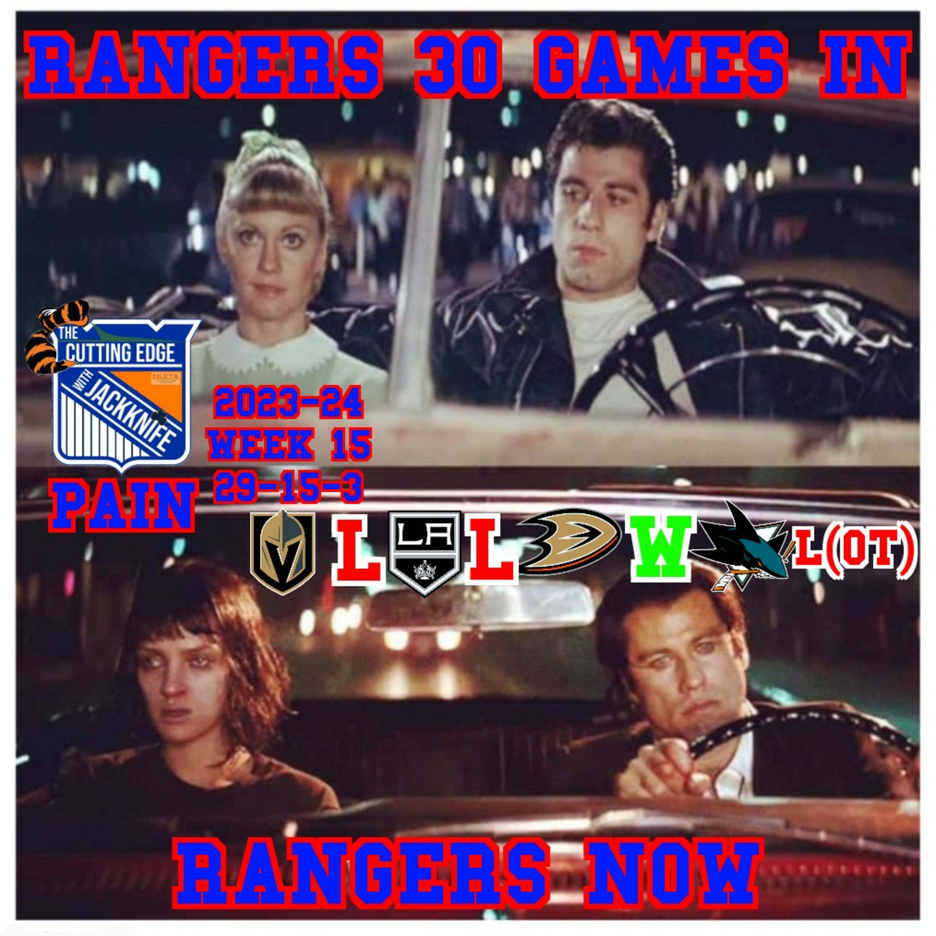 Rangers 23-24 Week 15, Pain | The Cutting Edge W/JackKnife