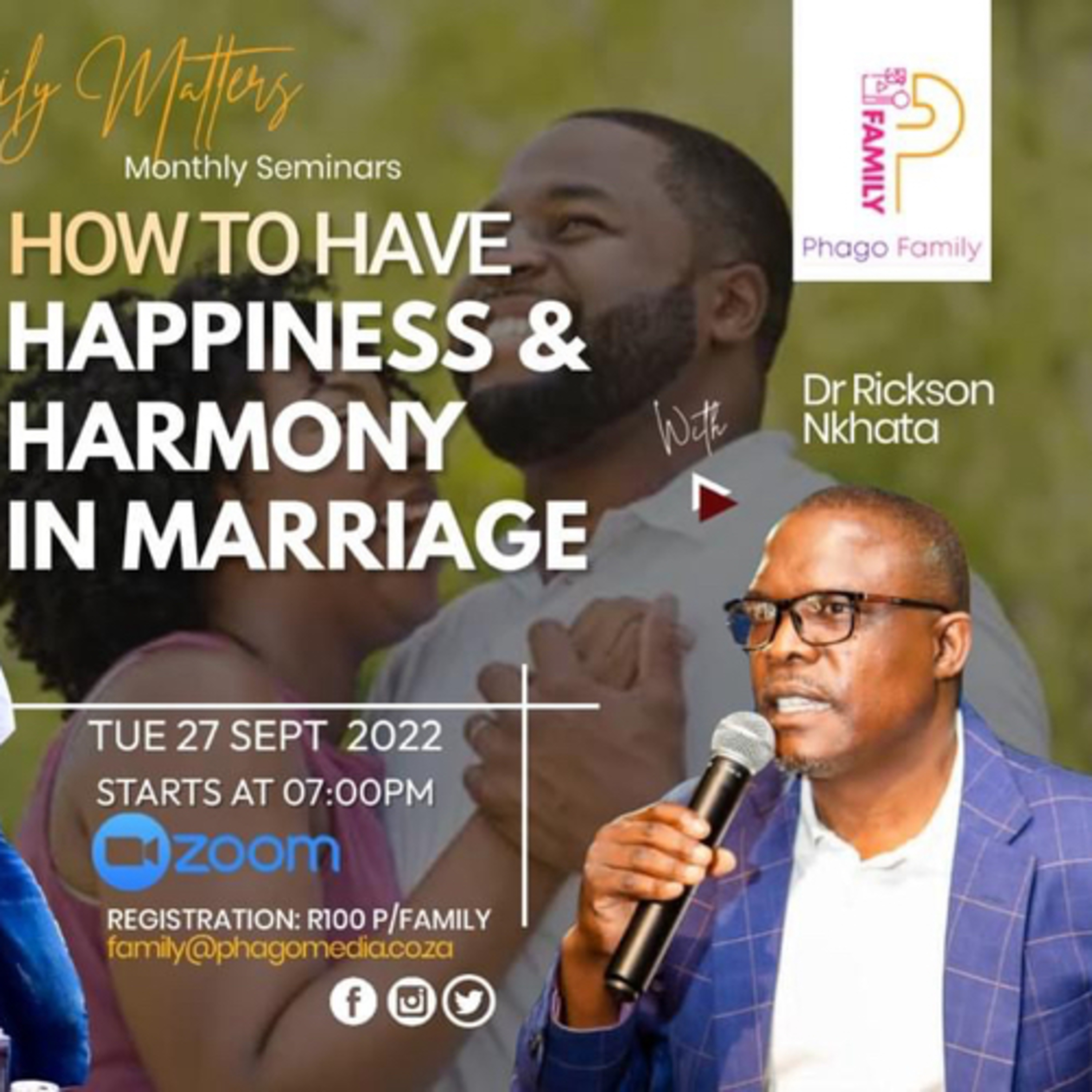 Happiness & Harmony in Marriage with Dr Rickson Nkhata