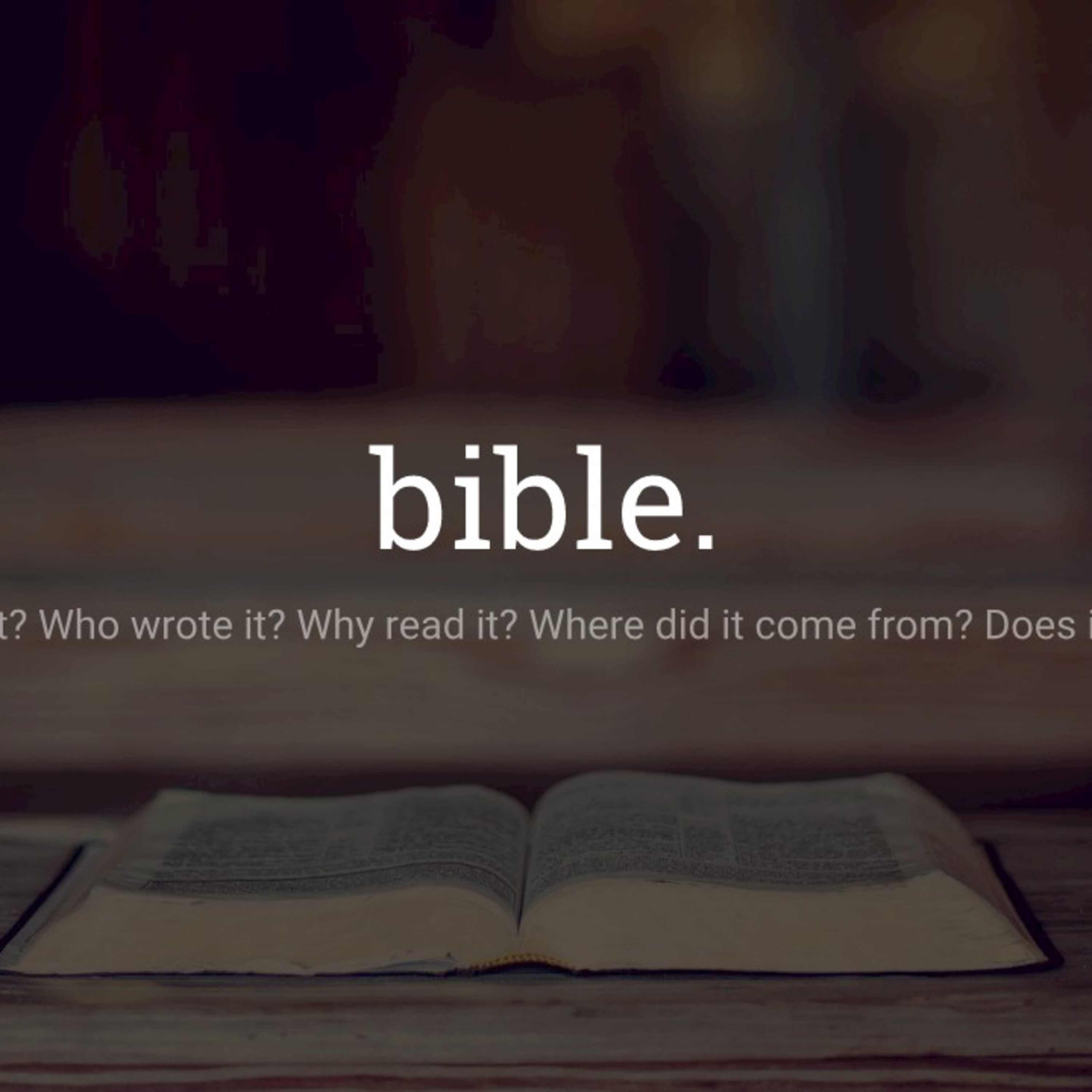 bible. What is it? Why does it matter episode artwork