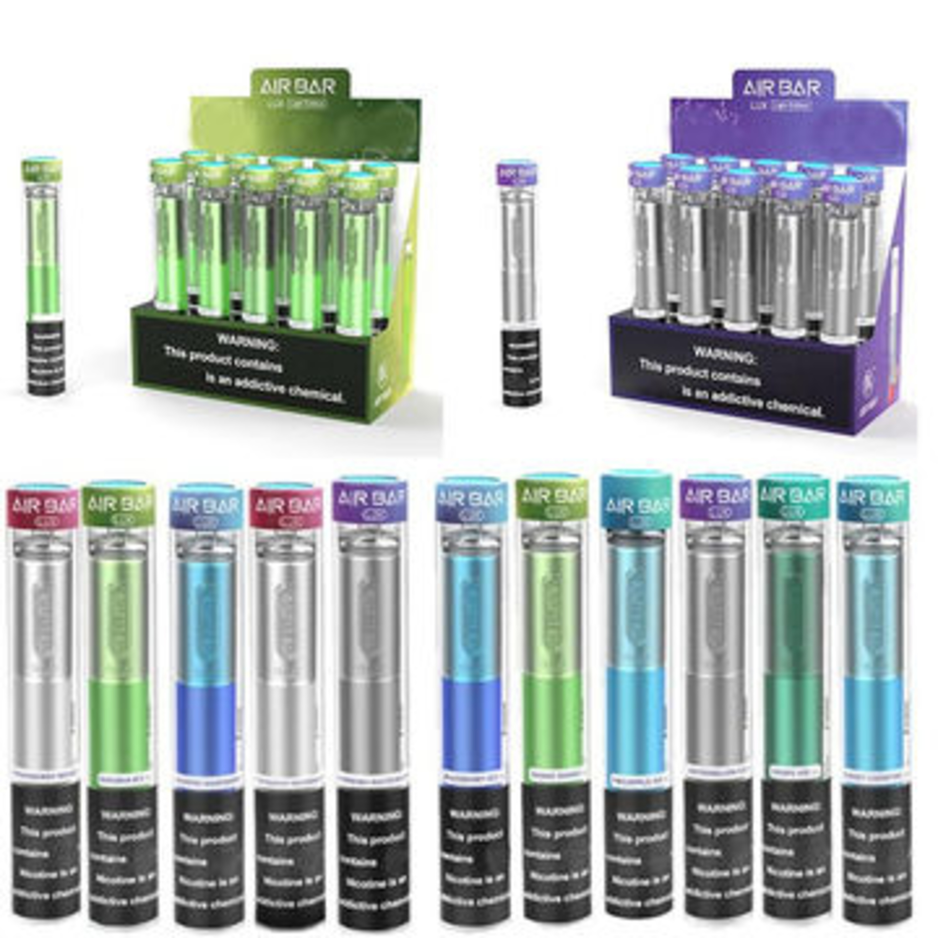 Contrasting the Vape Juice flavors of Air Bar Lux and Air Bar Max