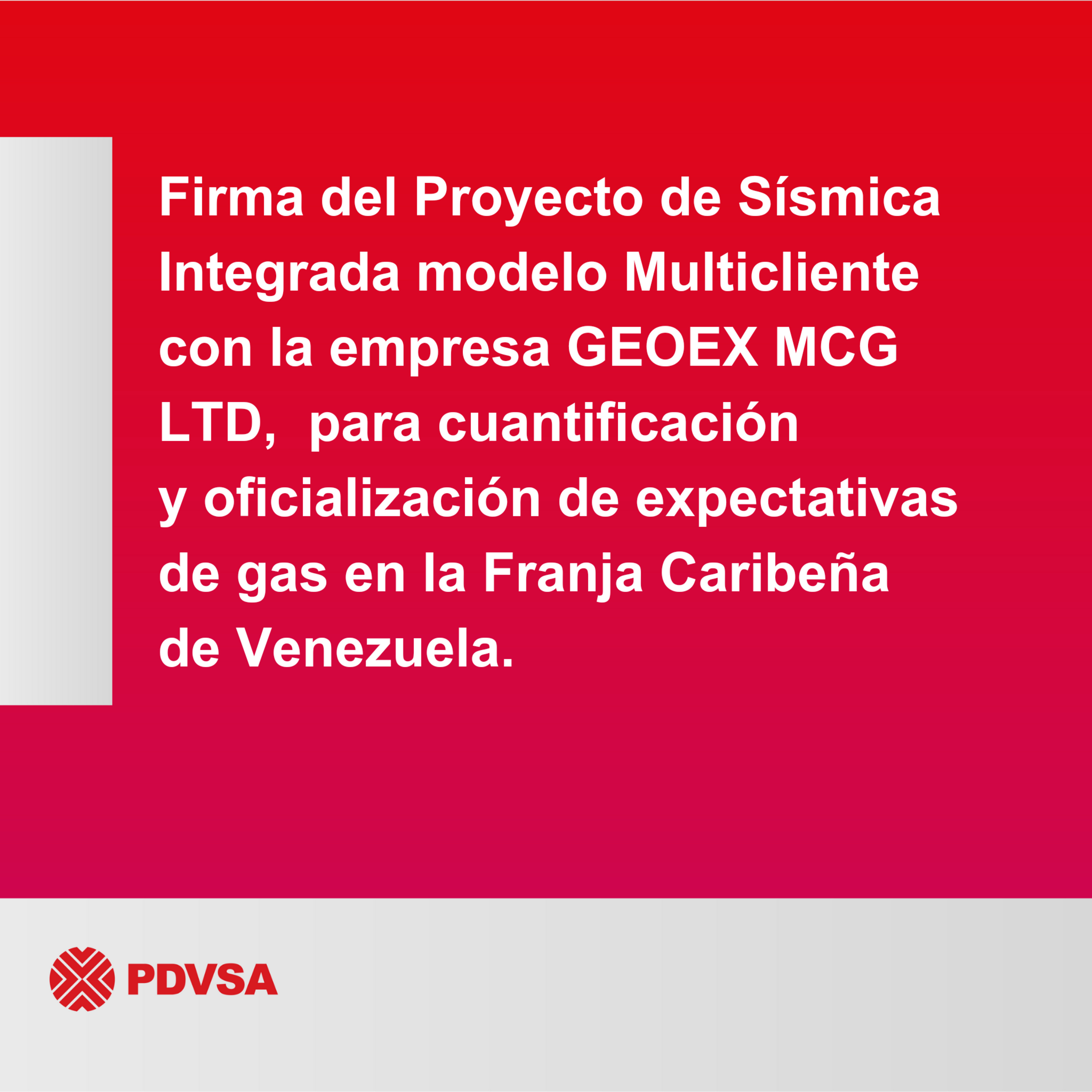 Firma del Proyecto de Sísmica Integrada modelo Multicliente con la empresa GEOEX MCG LTD. episode artwork