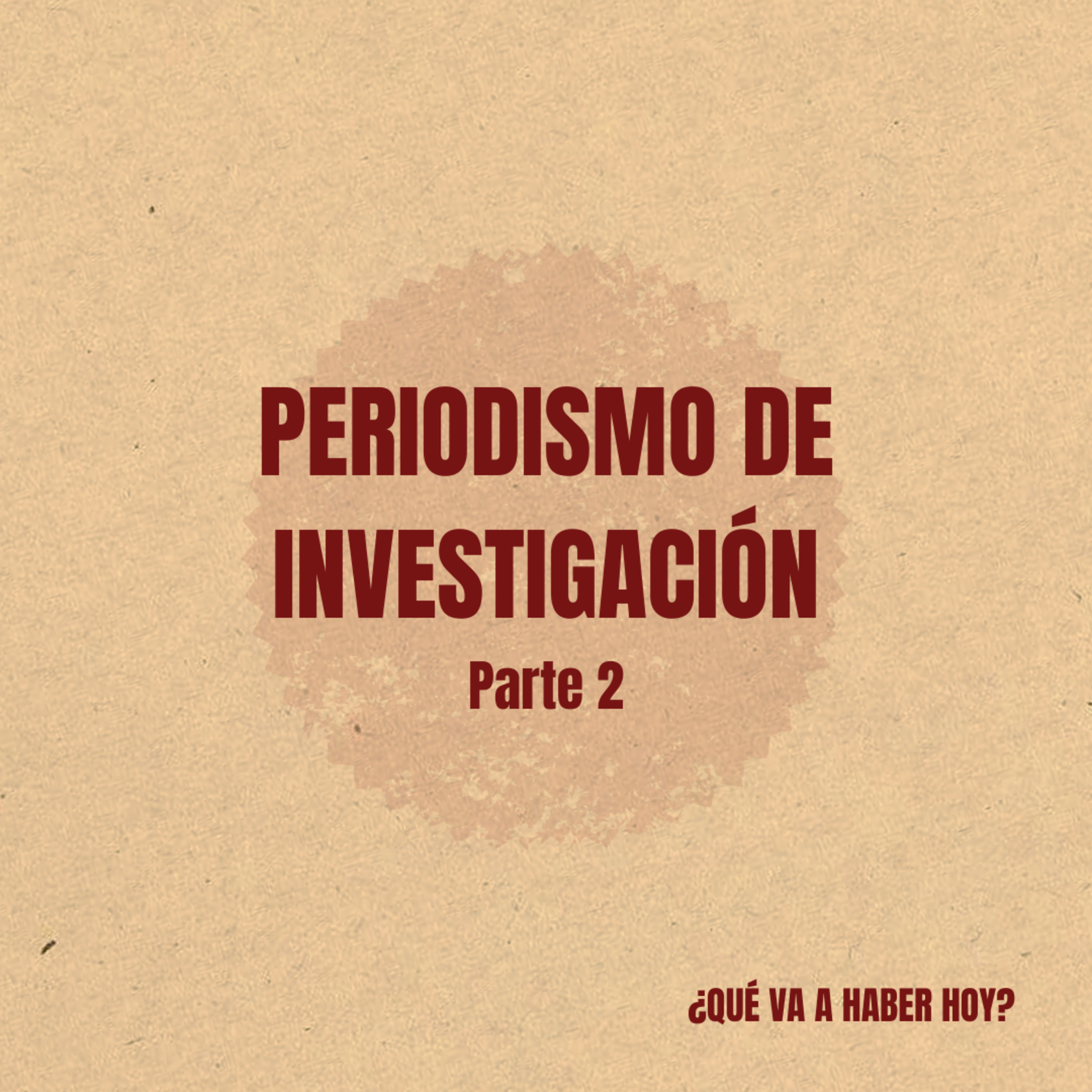 ¿Qué va a haber hoy?