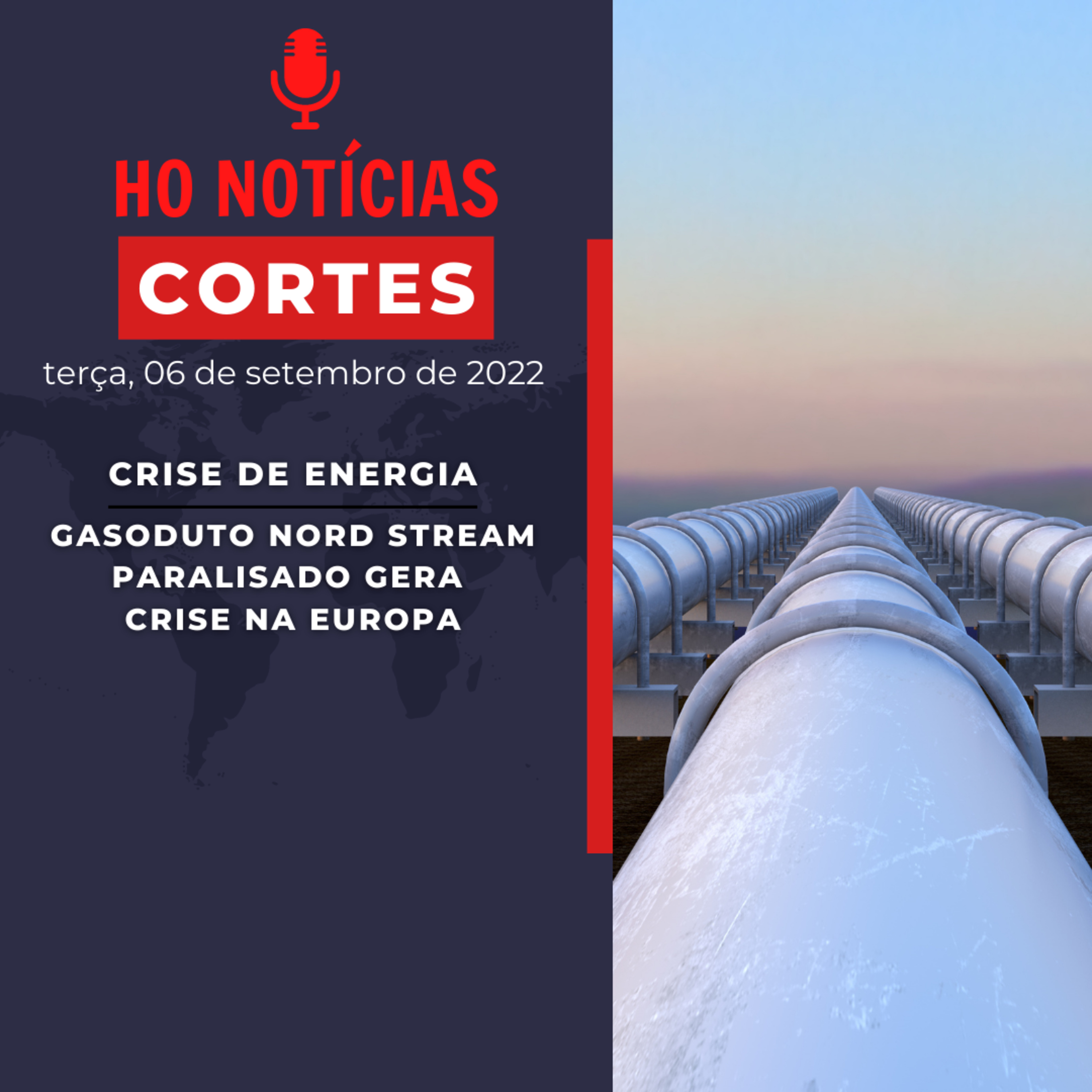 Gasoduto Nord Stream paralisado gera crise energética na Europa (Corte do HO Notícias)
