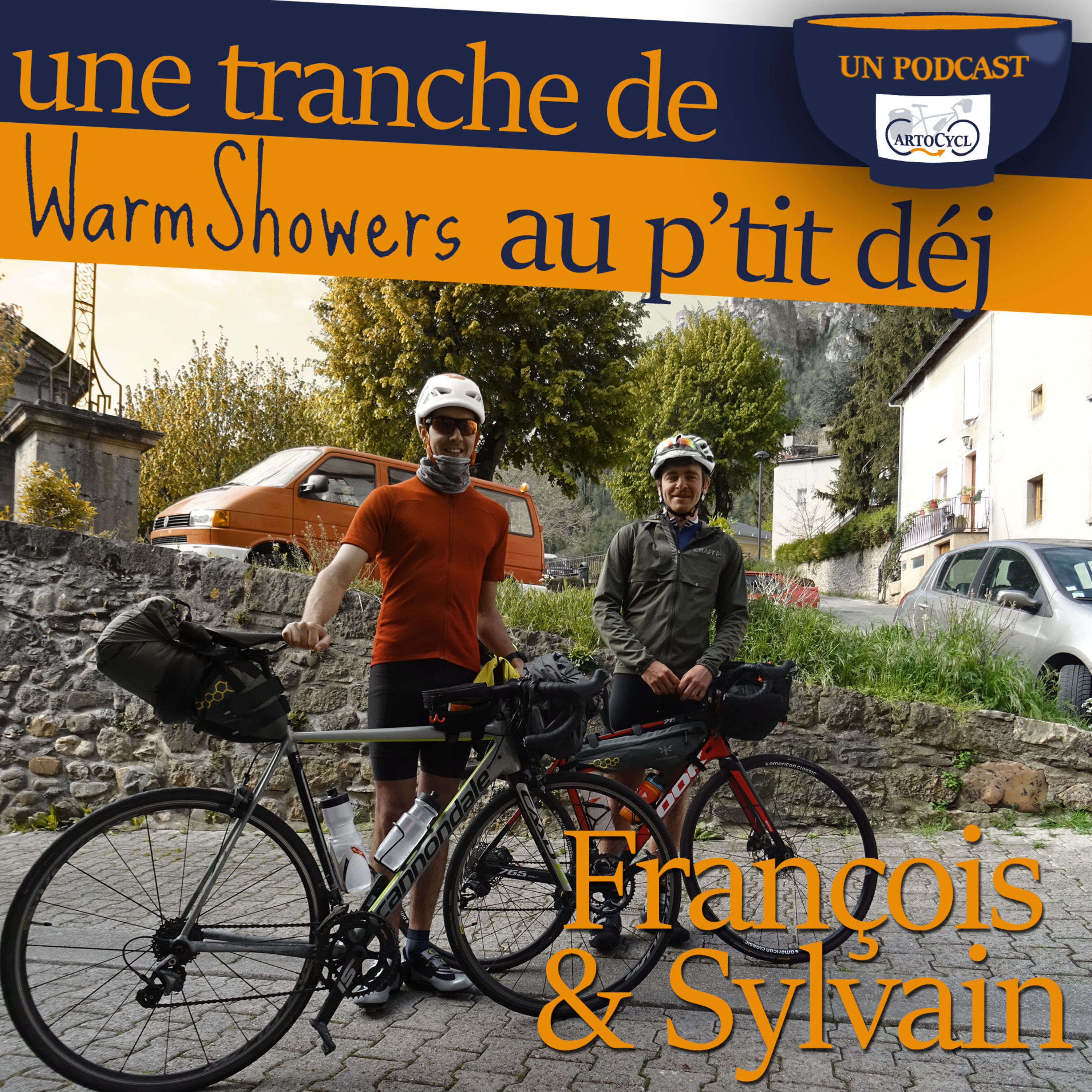 François et Sylvain - Une tranche de WarmShowers au p'tit déj !
