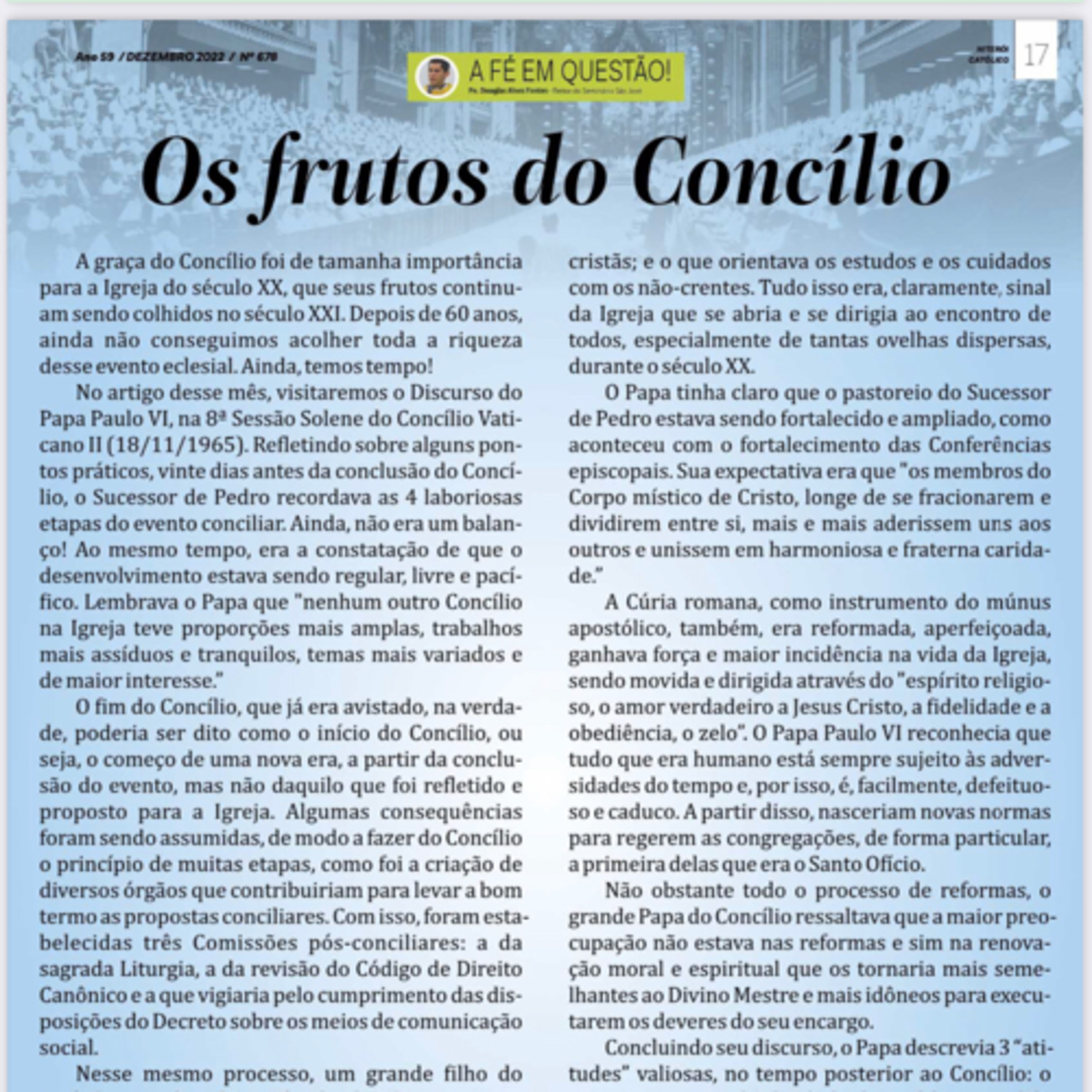 Os frutos do Concílio  episode artwork
