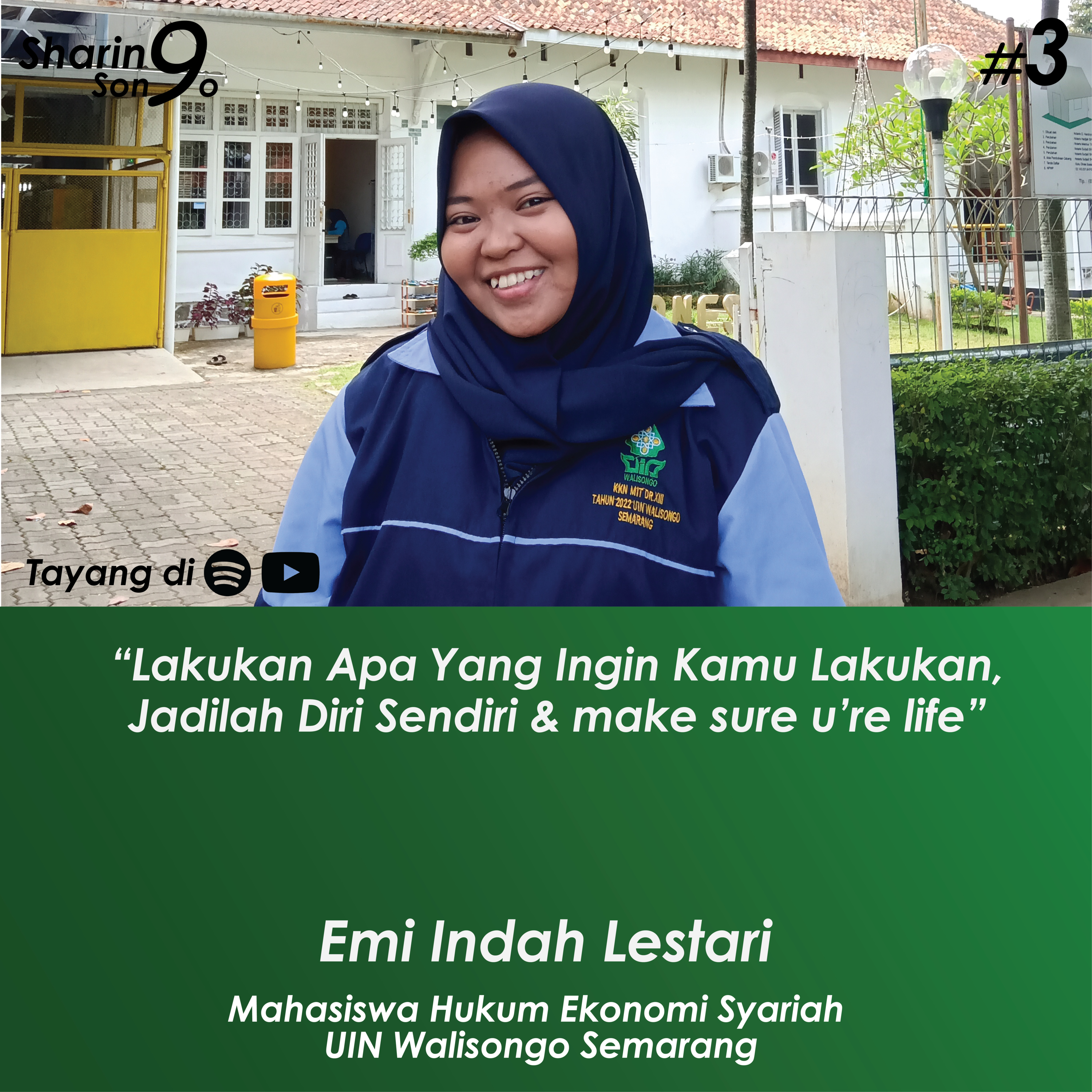 Sharing Songo Eps #3 Emi Indah Lestari I Mahasiswa Hukum Ekonomi Syari'ah UIN Walisongo Semarang episode artwork
