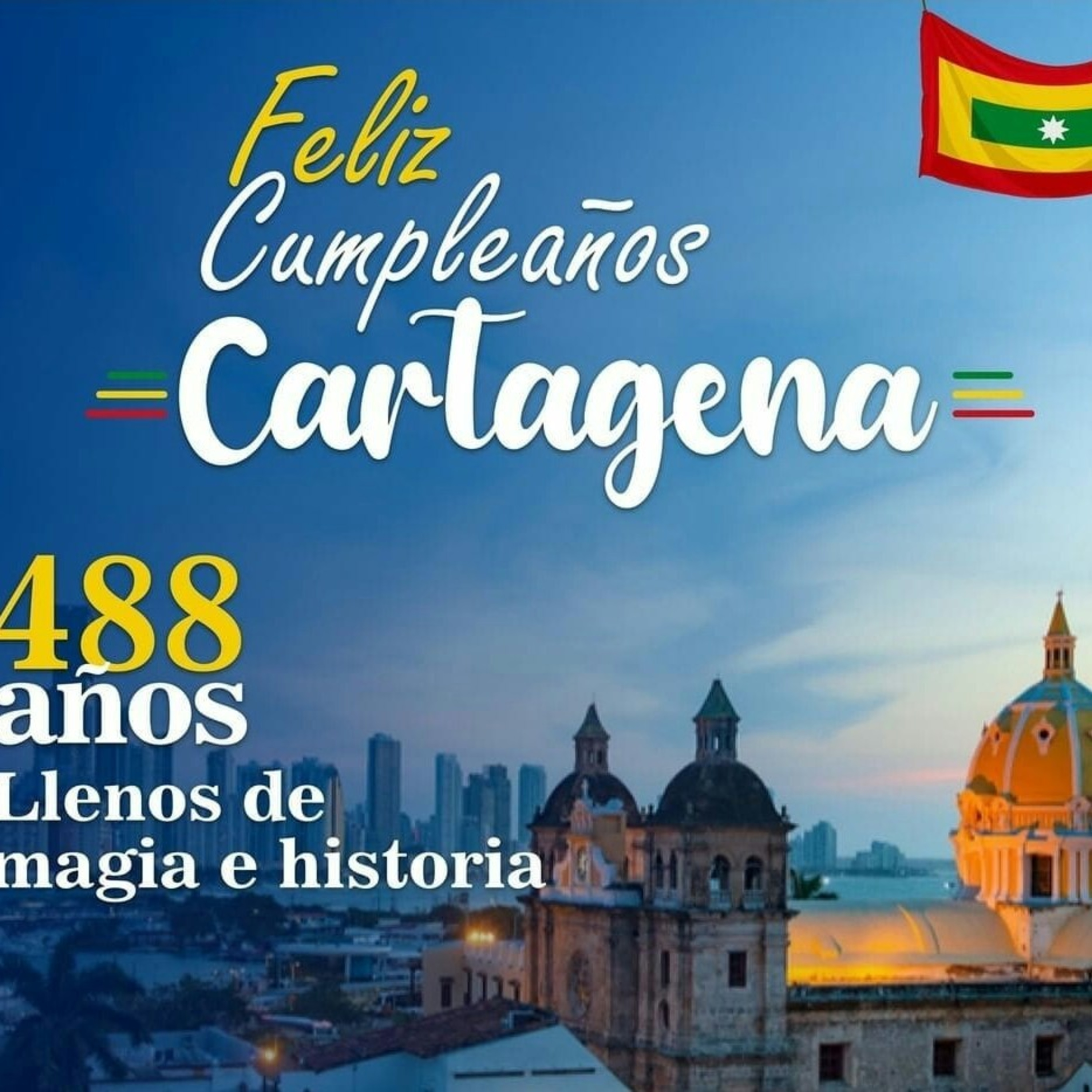 Feliz cumpleaños Cartagena 🎉 🎊 🎉 ♥️