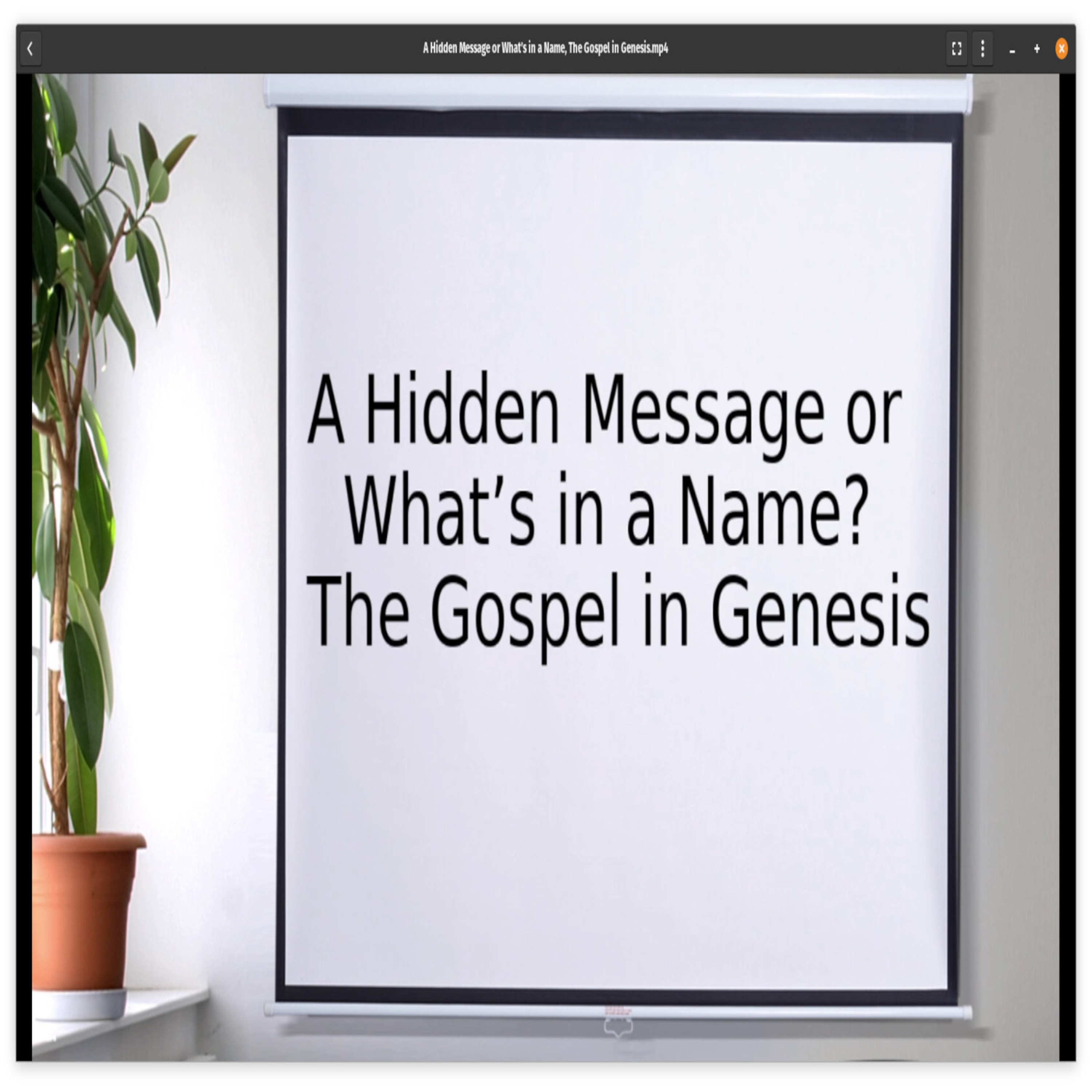 A Hidden Message or What’s in a Name, The Gospel in Genesis episode artwork