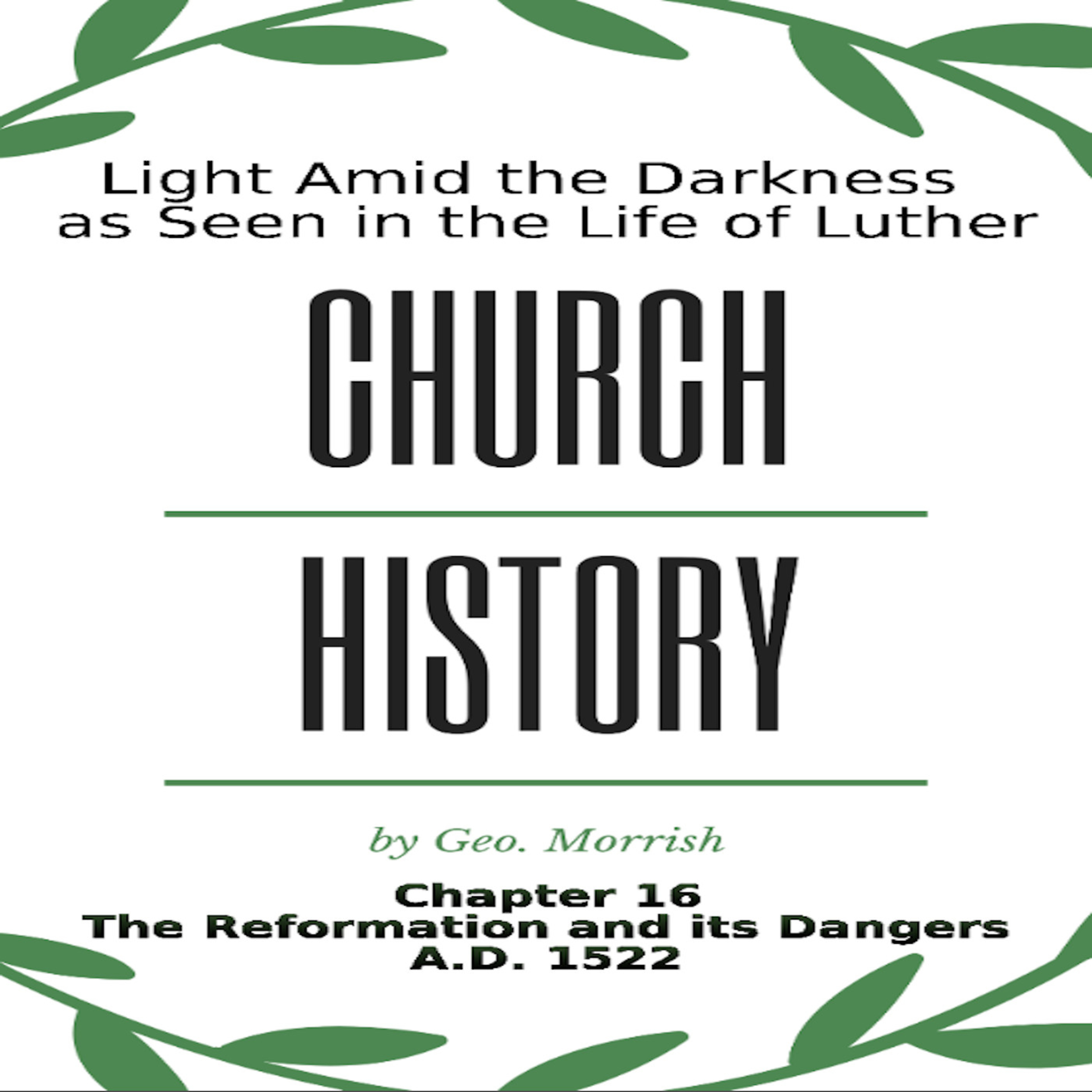 Church History, Light Amid the Darkness, Luther, Chapter 16, The Reformation and its Dangers