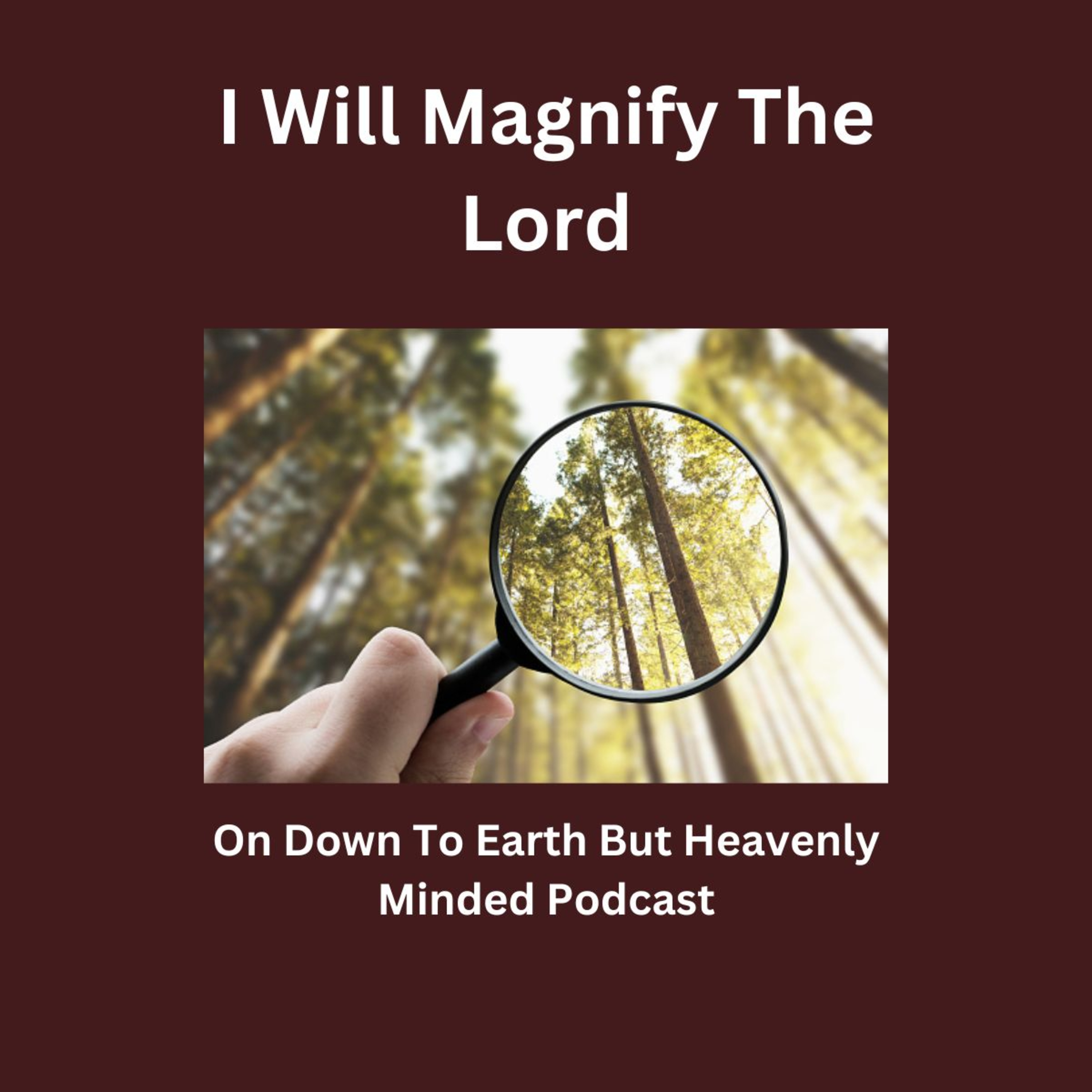 I Will Magnify the Lord on Down to Earth But Heavenly Minded Podcast.