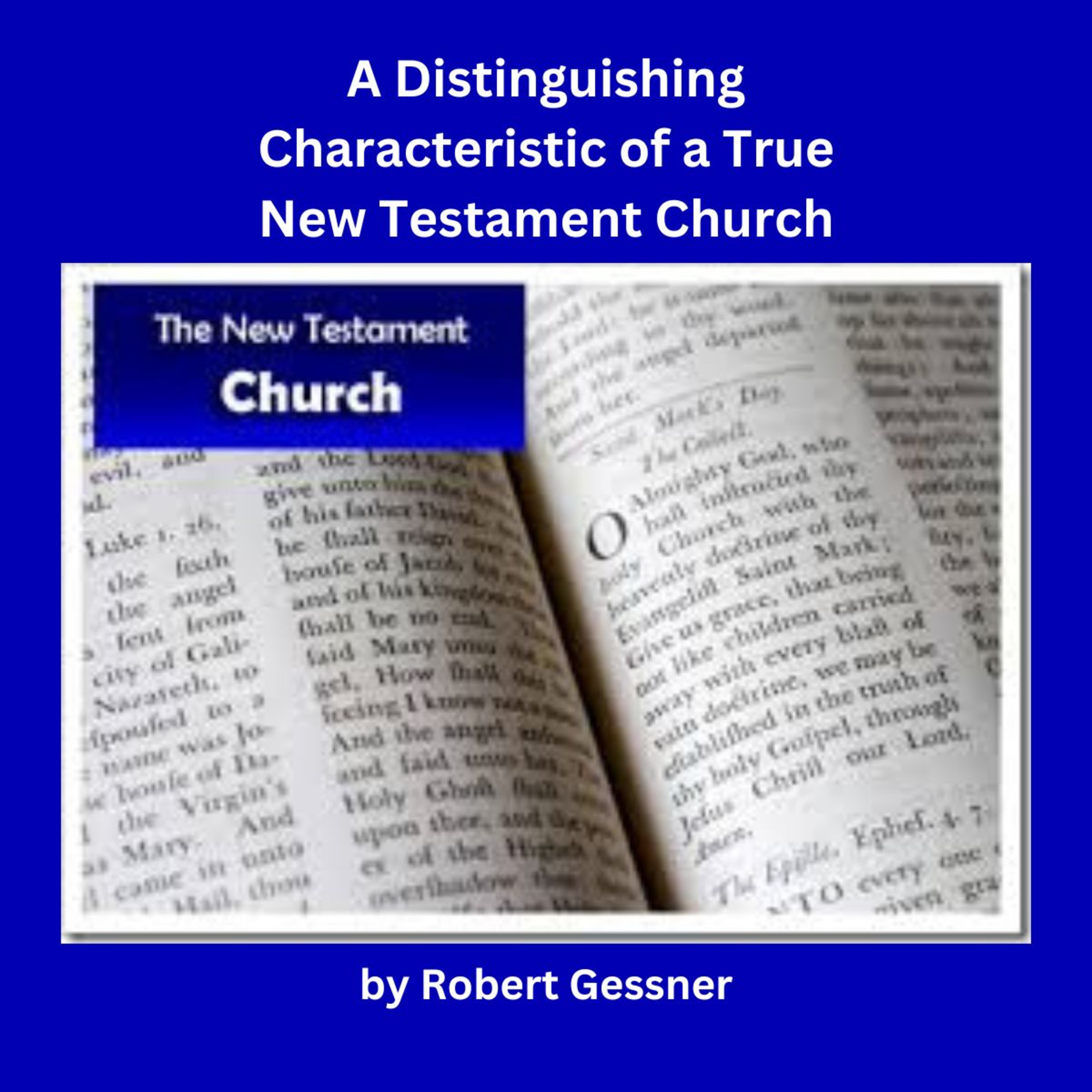 NT Church - by Robert Gessner, Evangelism and Missionary Outreach Is Emphasized.