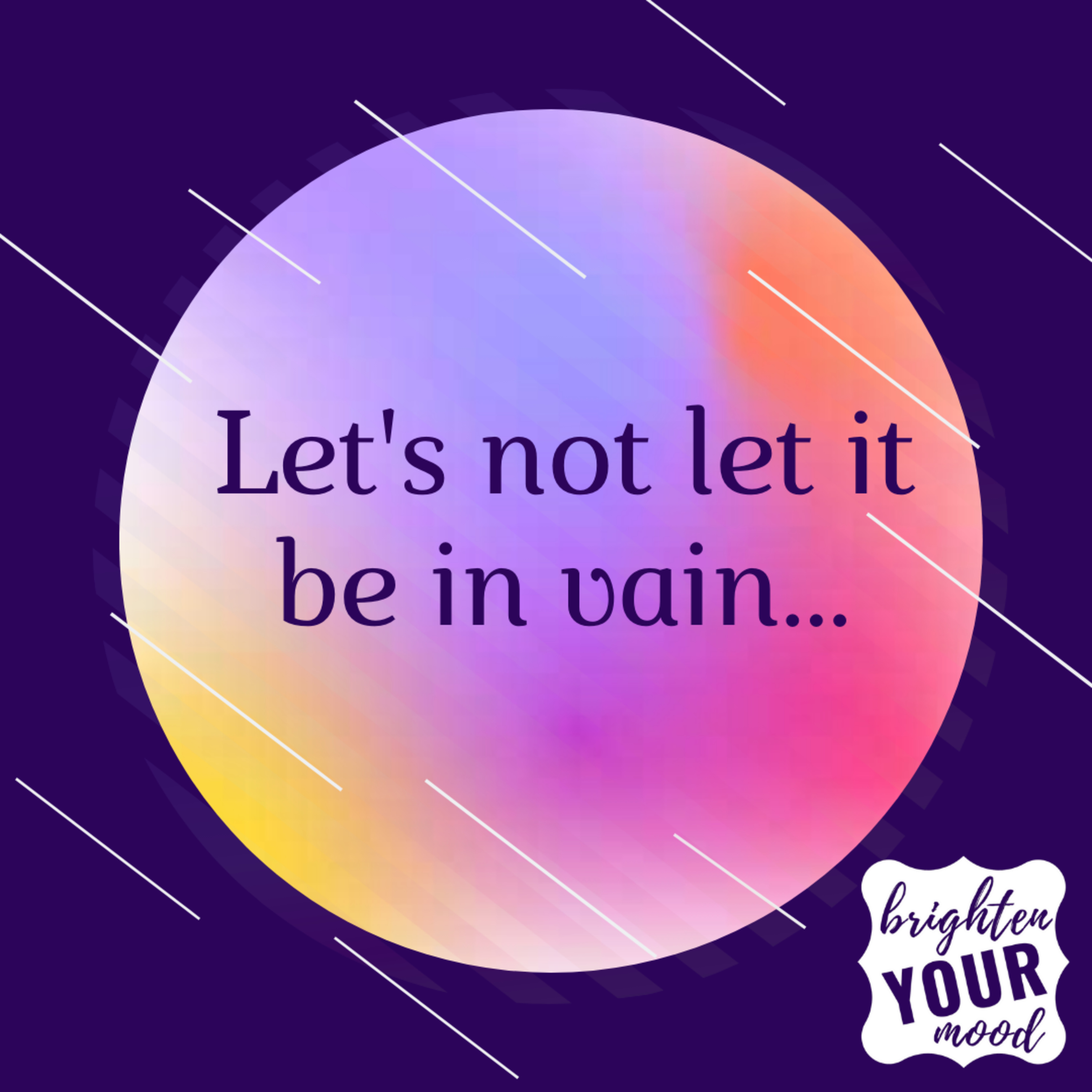 Let's not let it be in vain... episode artwork