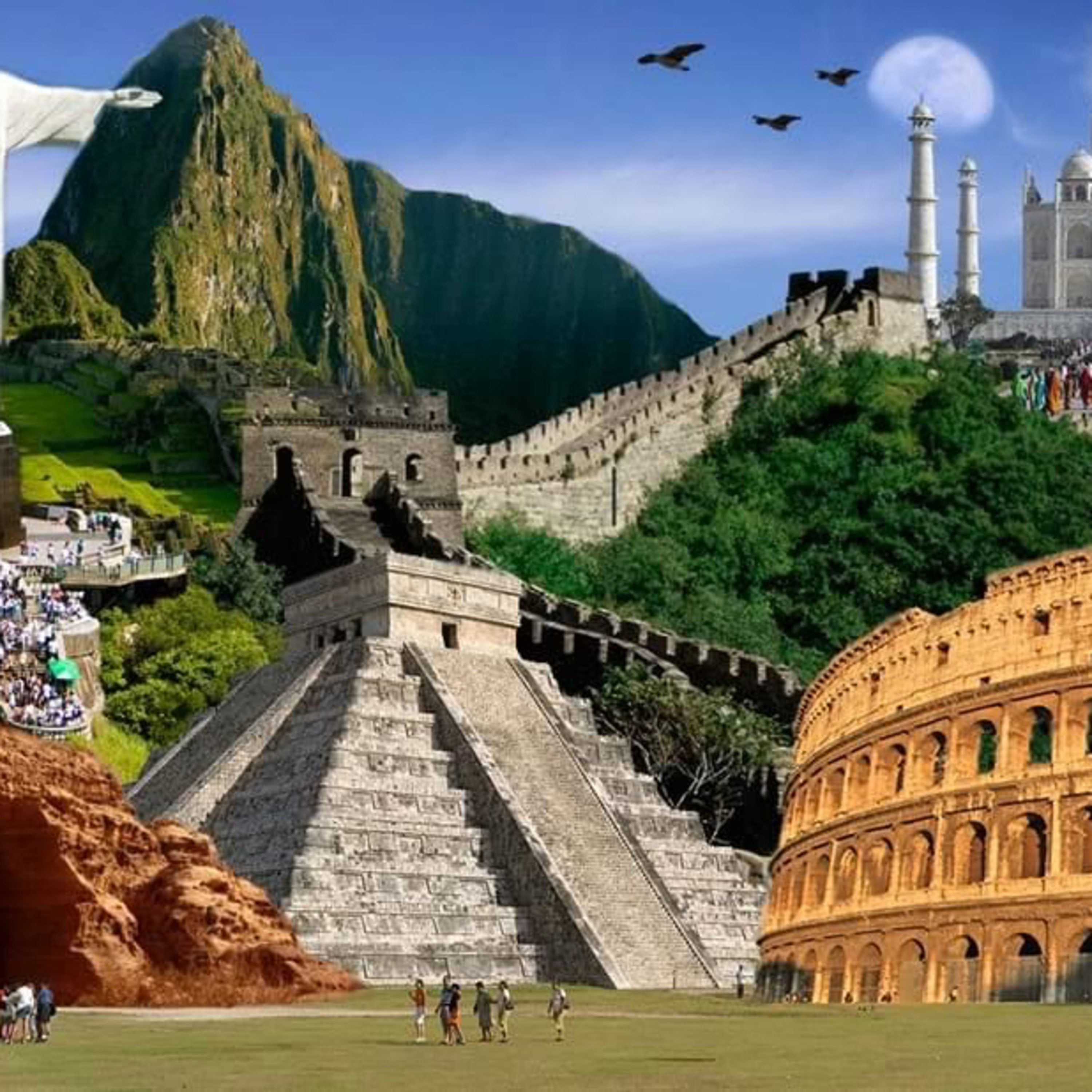 7 wonders of the modern world by Kevin Antonio, isle malu moreno, Gilberto Suárez 