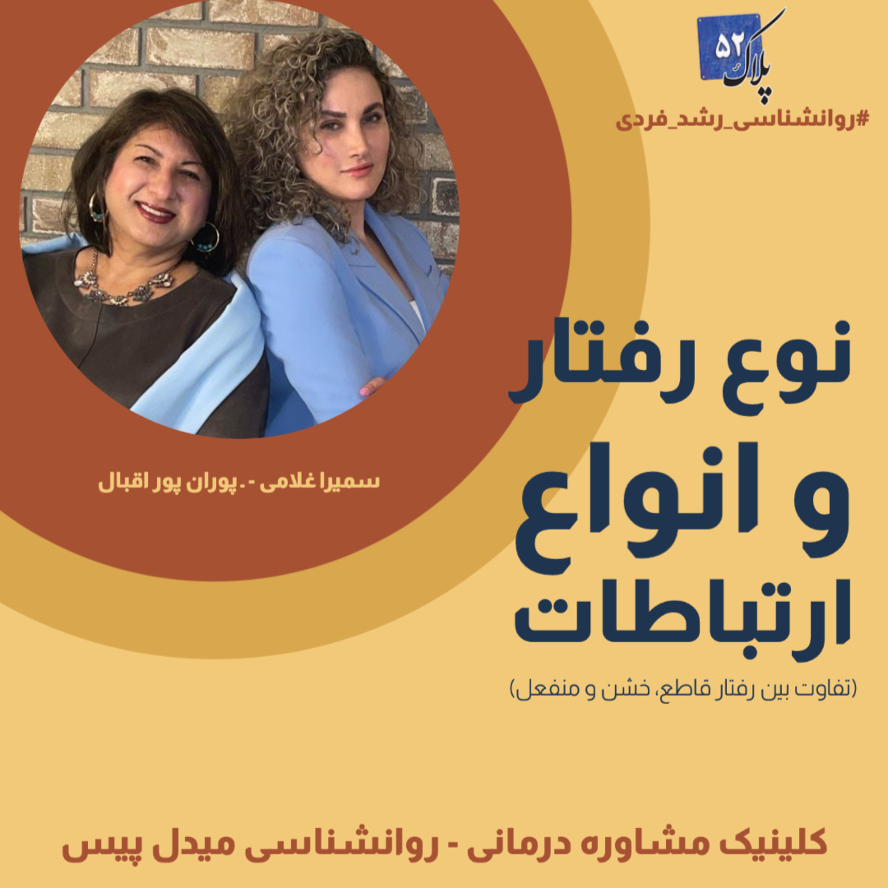 کاور مجموعه پادكست های #روانشناسی رشد فردی - اپیزود ششم:نوع رفتار و انواع ارتباطات