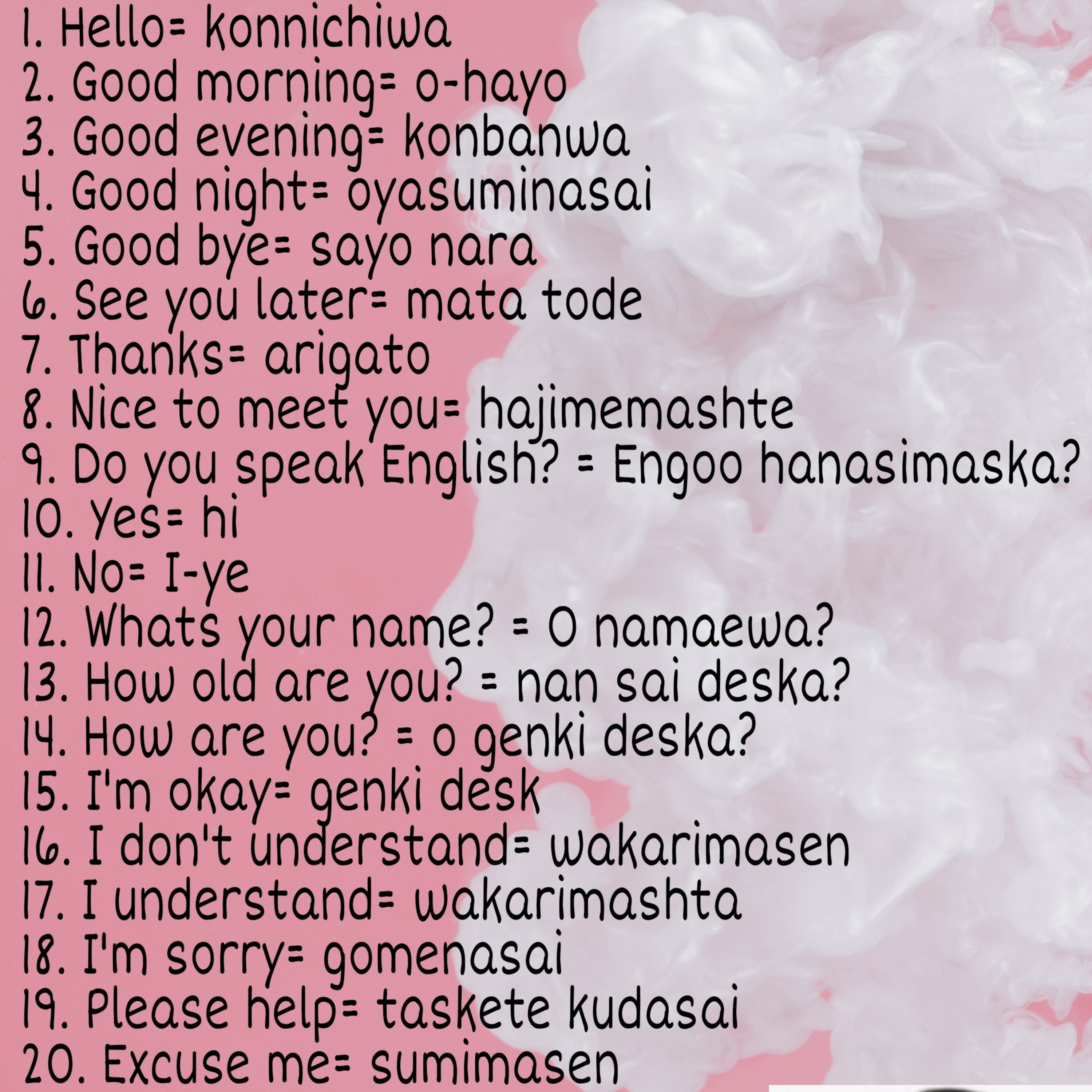 JAPANESE LESSON #1: Greetings