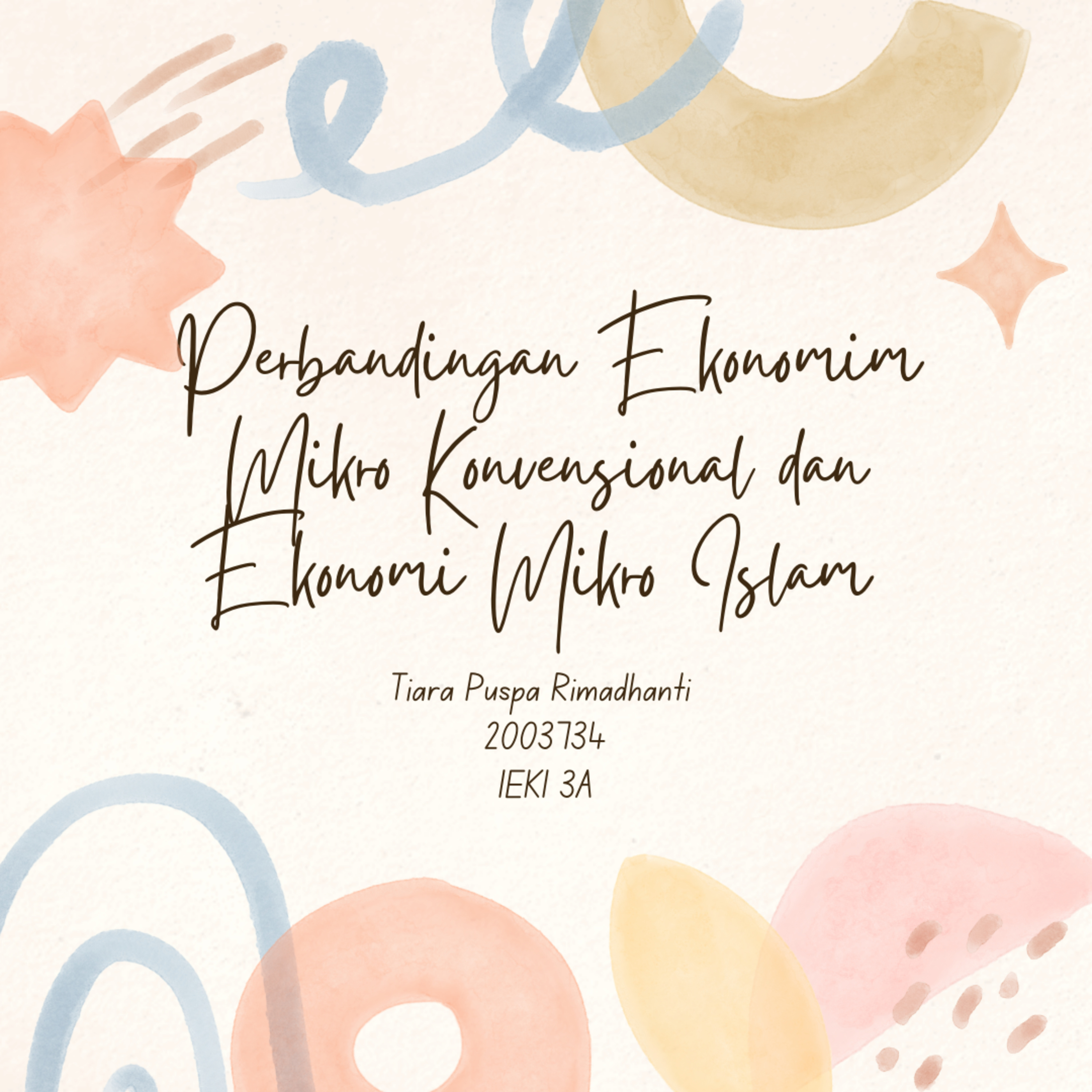Perbandingan Ekonomi Mikro Konvensional dan Ekonomi Mikro Islam episode artwork