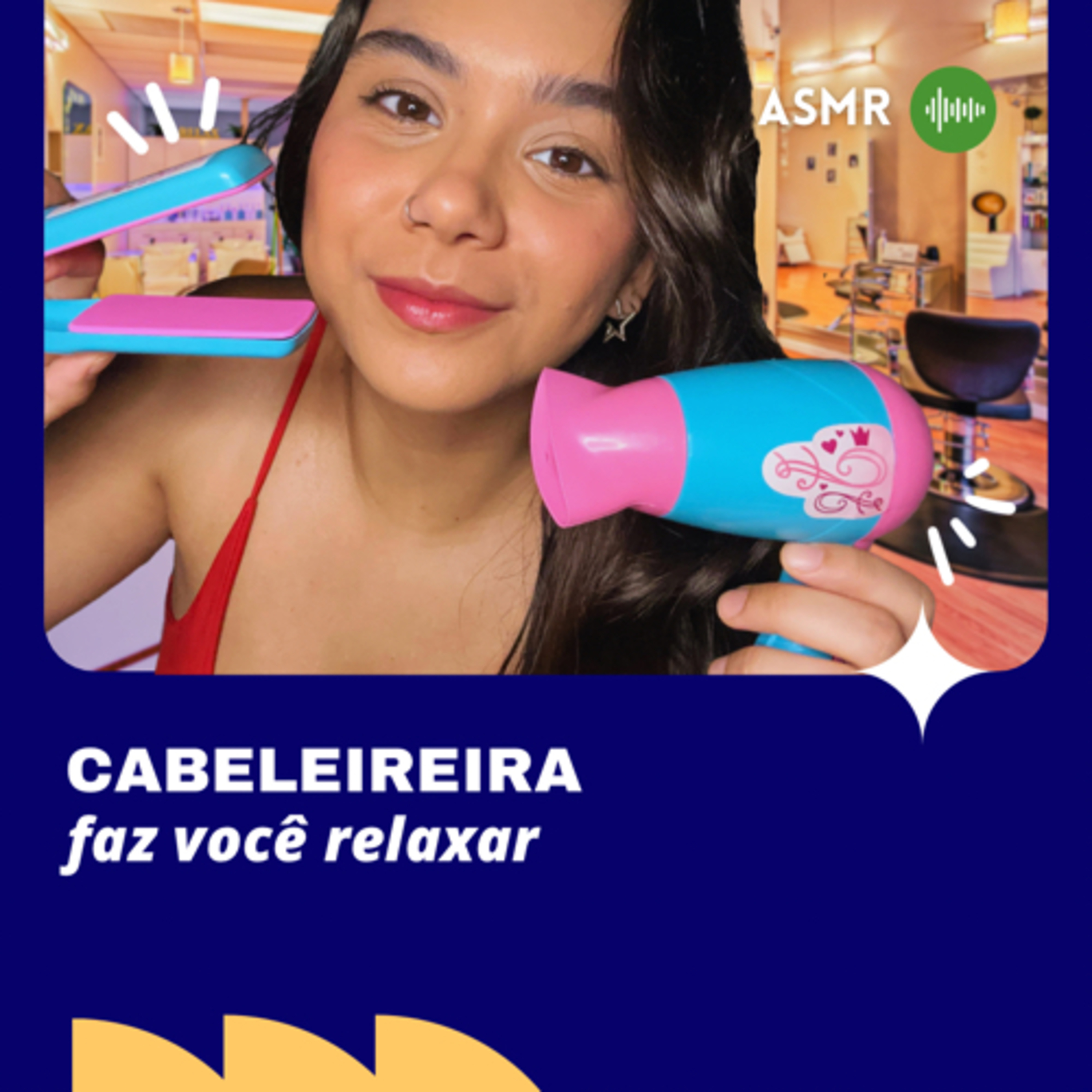 CABELEIREIRA CORTA SEU CABELO E TE FAZ RELAXAR (Sons de água, creme, tesoura, escova e outros) episode artwork