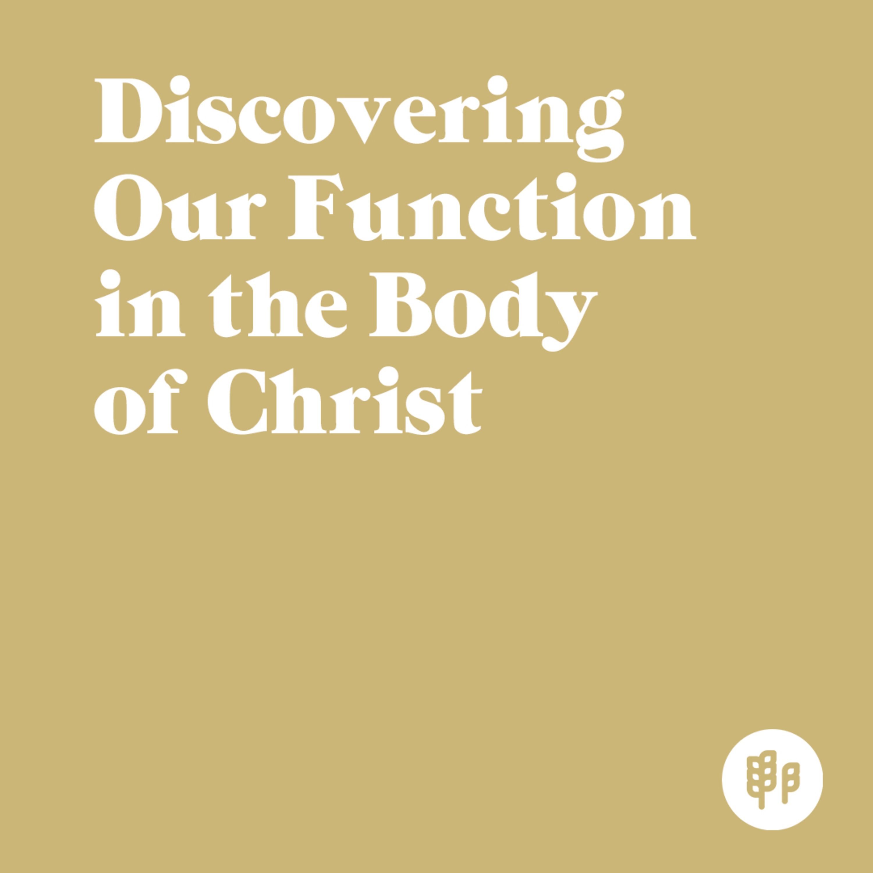 Discovering Our Function in the Body of Christ (M.R.) Discovering Our Function in the Body of Christ (M.R.)