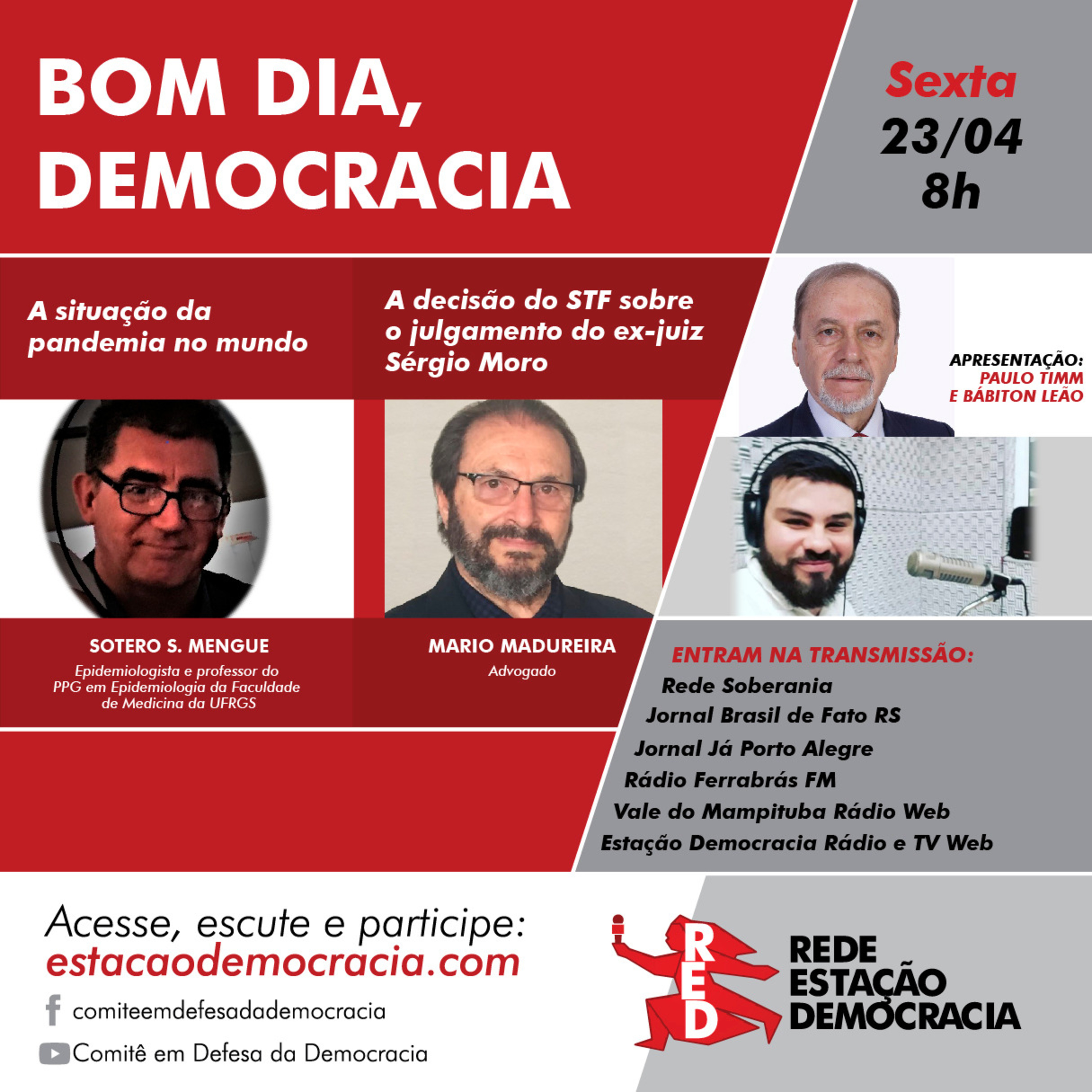 Programa Bom dia, Democracia 23-04-021 episode artwork