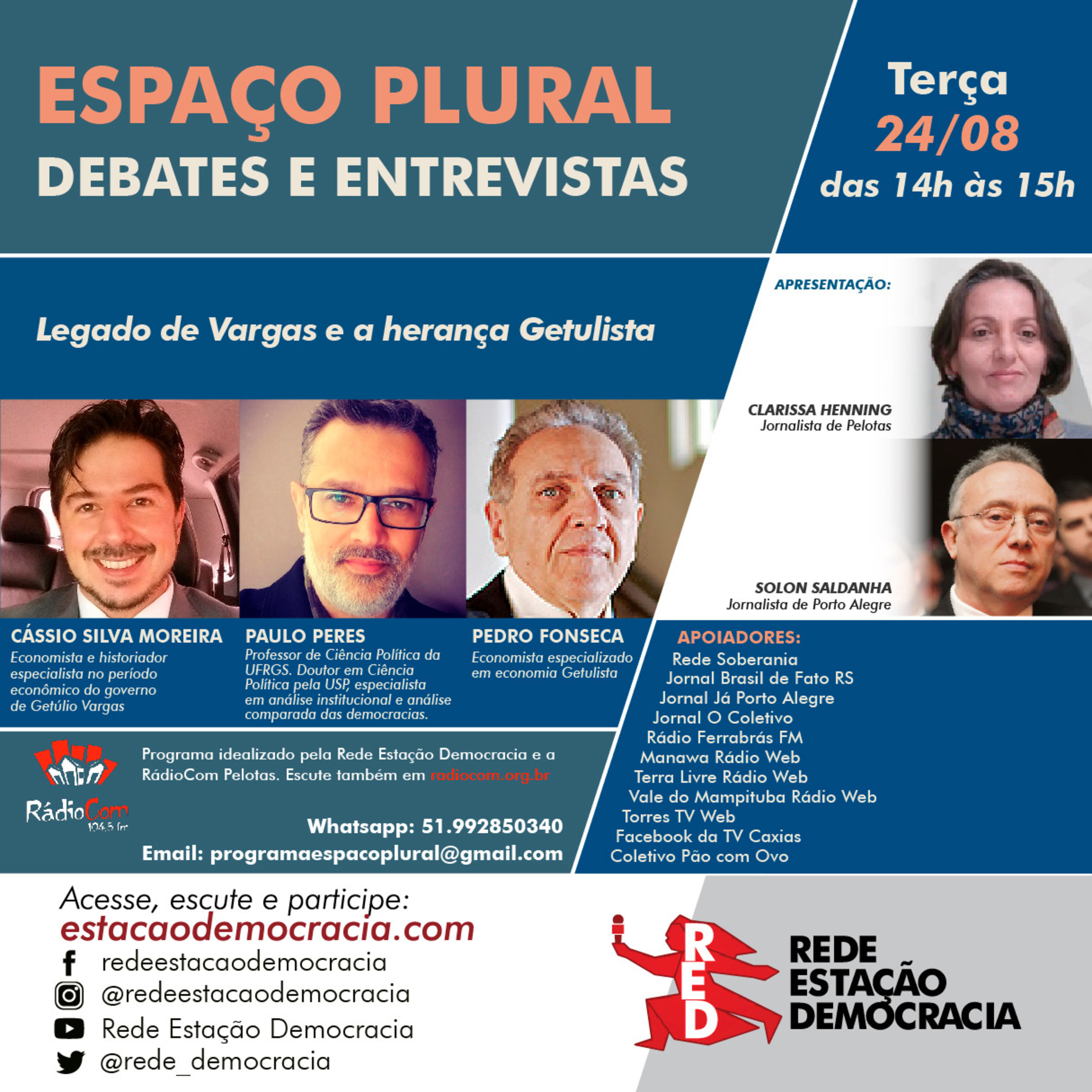 Espaço Plural, Debates e Entrevista - 24-08- 2021 episode artwork