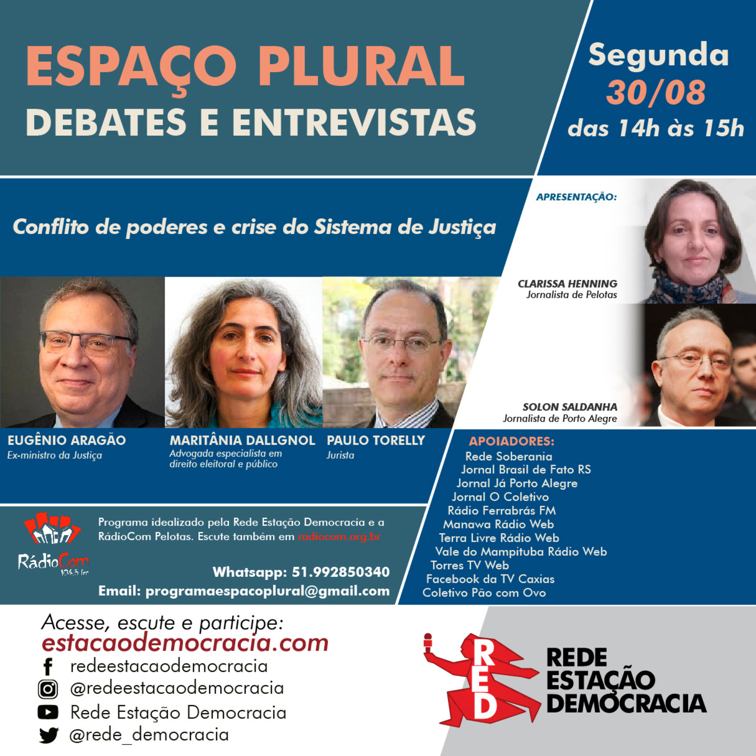 Espaço Plural, Debates e Entrevistas - 30-08-2021 episode artwork