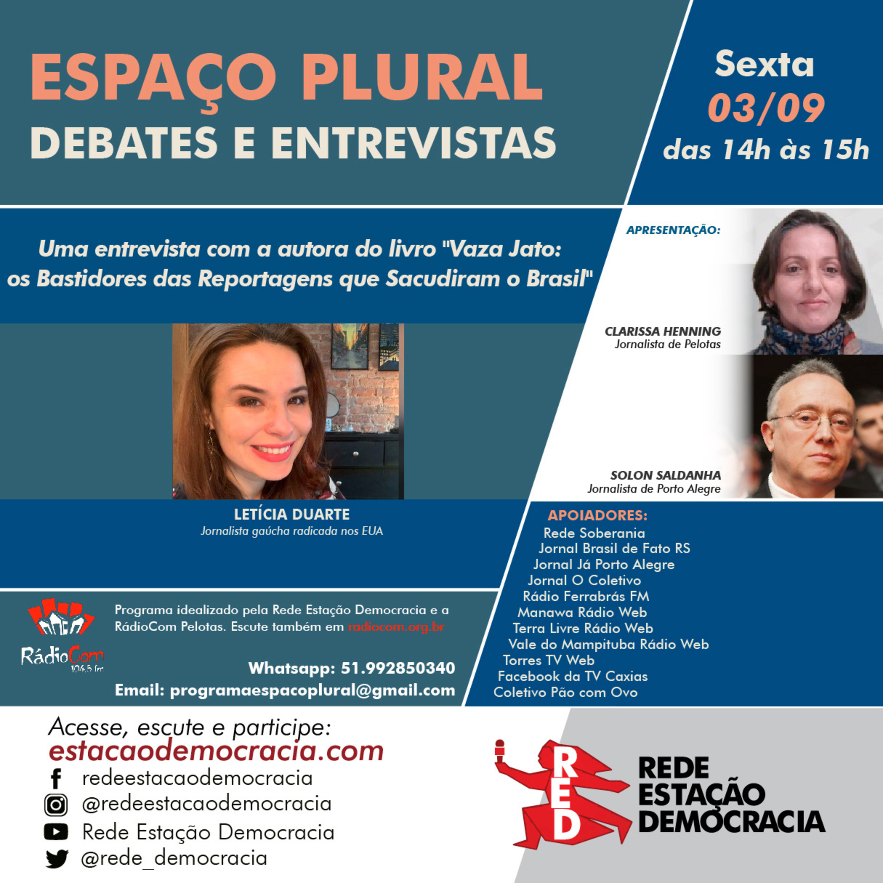 Espaço Plural, Debates e Entrevistas - 03-09-2021 episode artwork