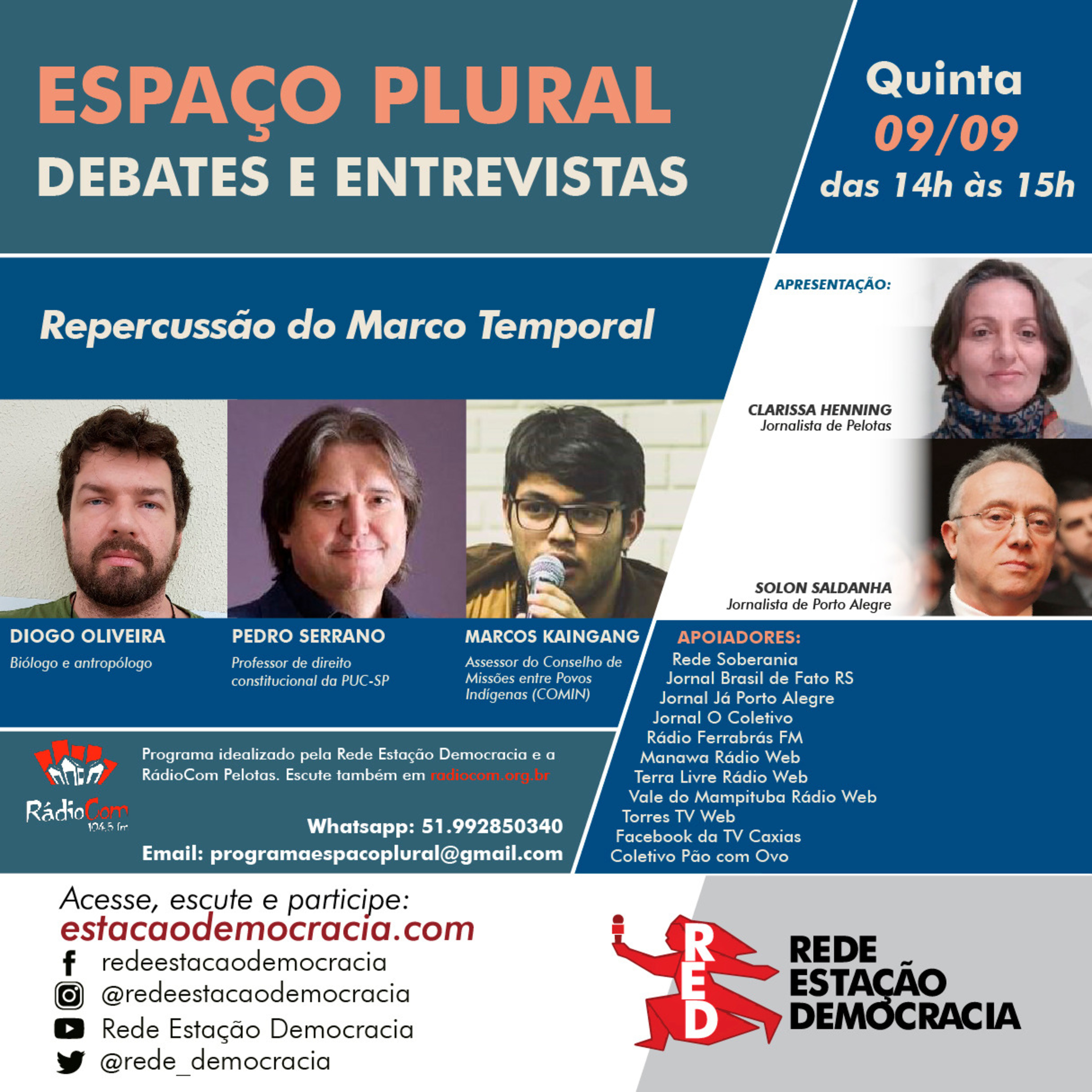 Espaço Plural, Debates e Entrevista - 09-09- 2021 episode artwork